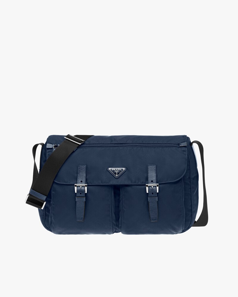 prada blue shoulder bag