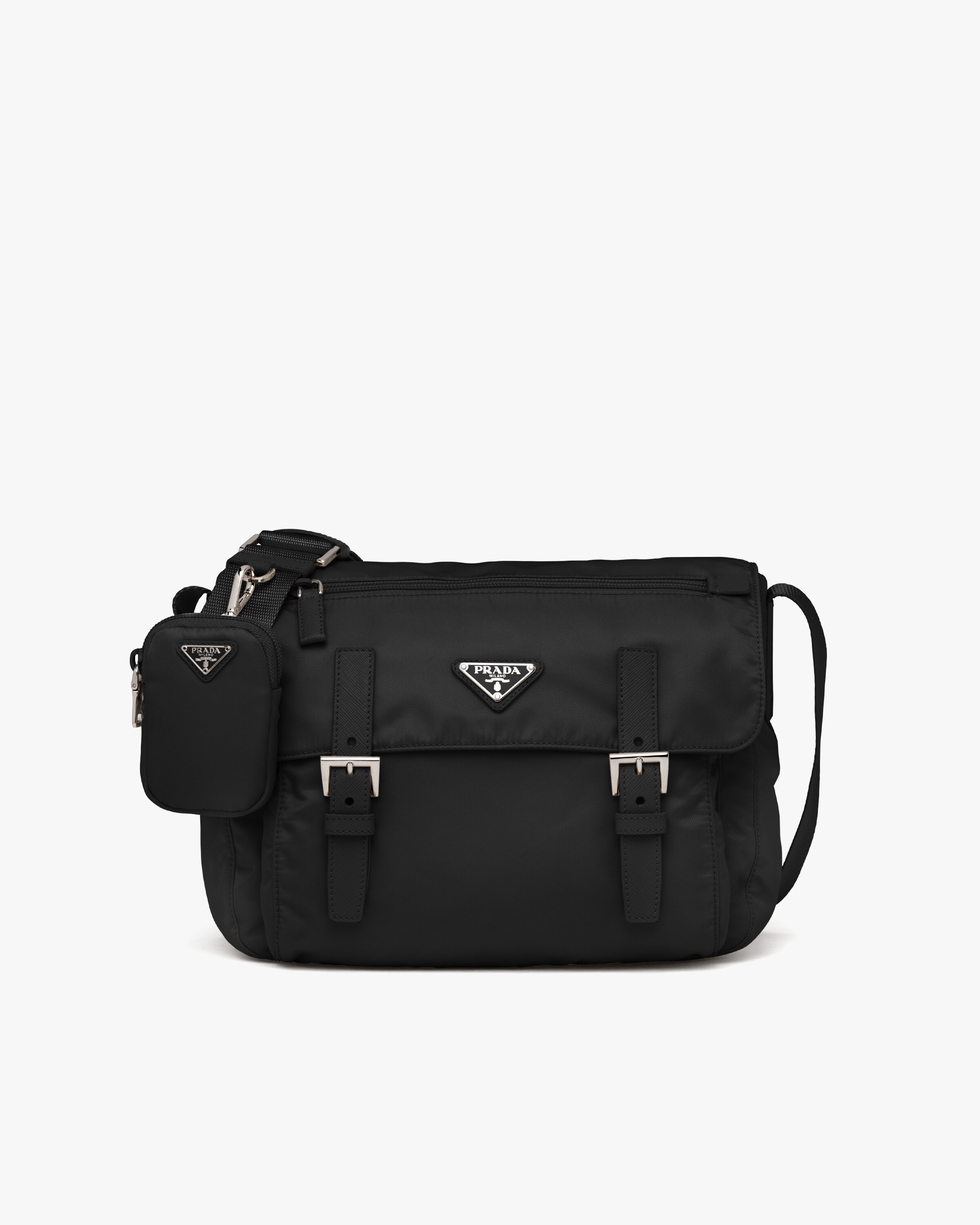 Black ReNylon shoulder bag Prada