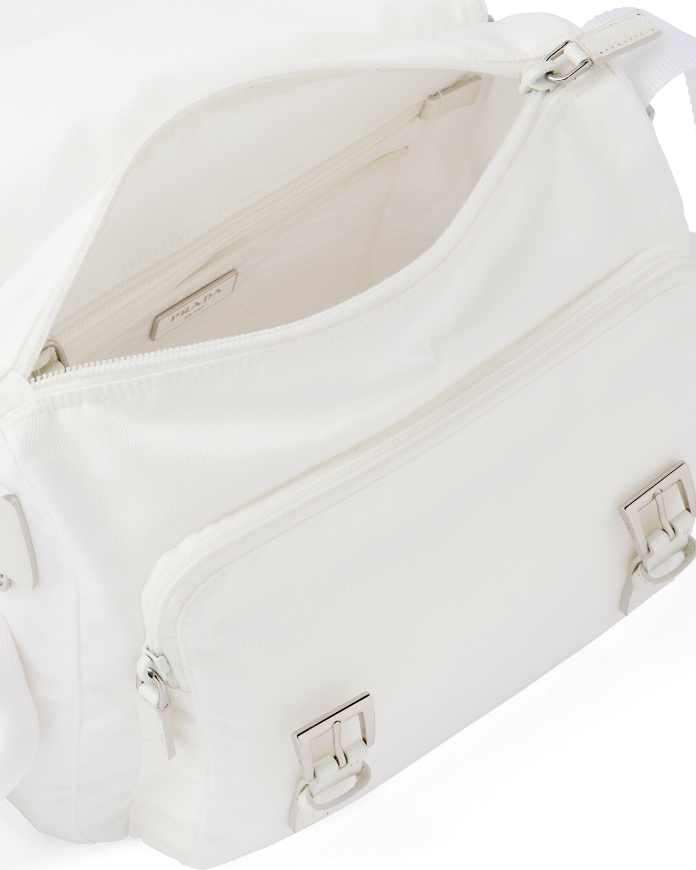 White ReNylon shoulder bag Prada