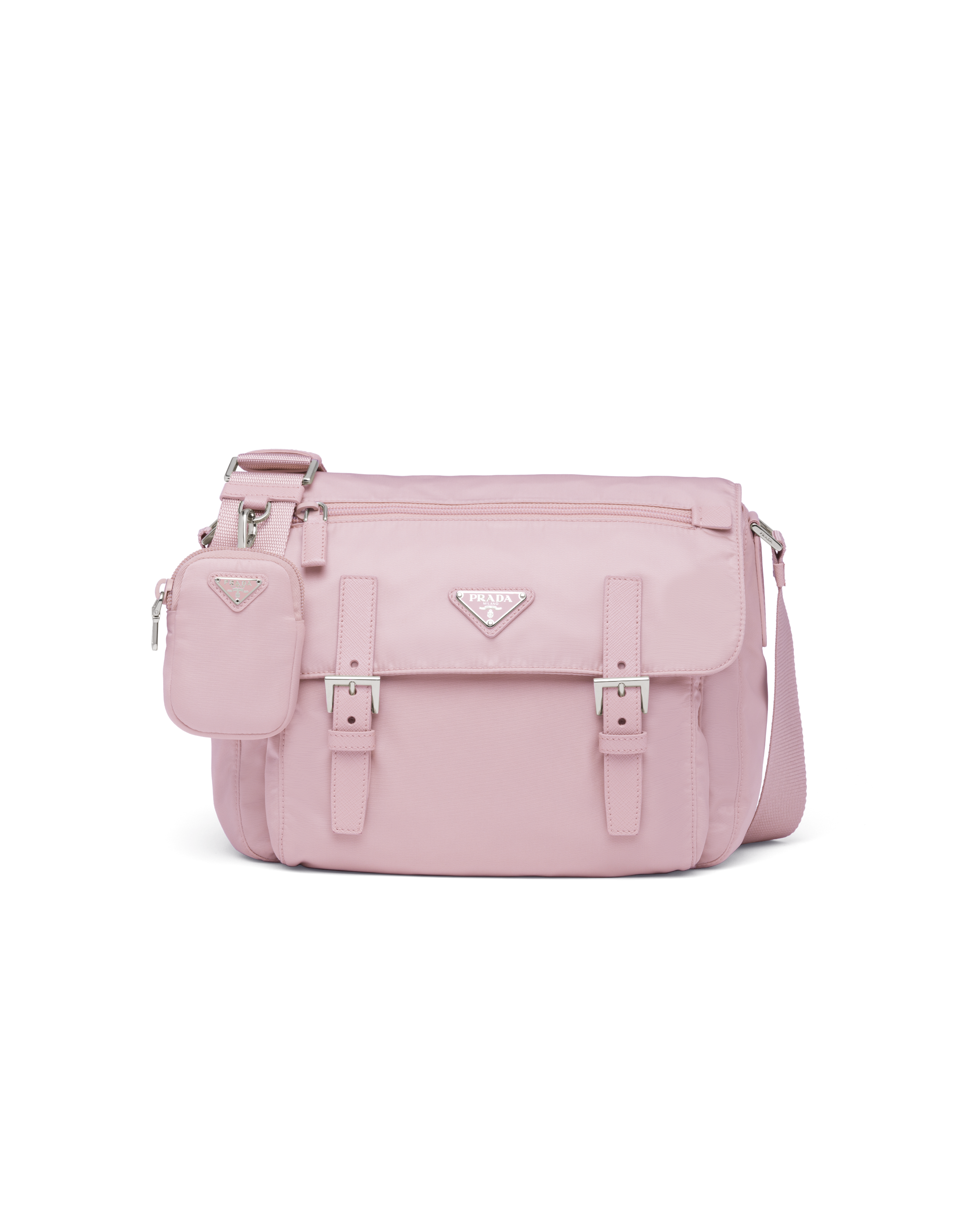 Prada nylon crossbody bag pink new arrivals