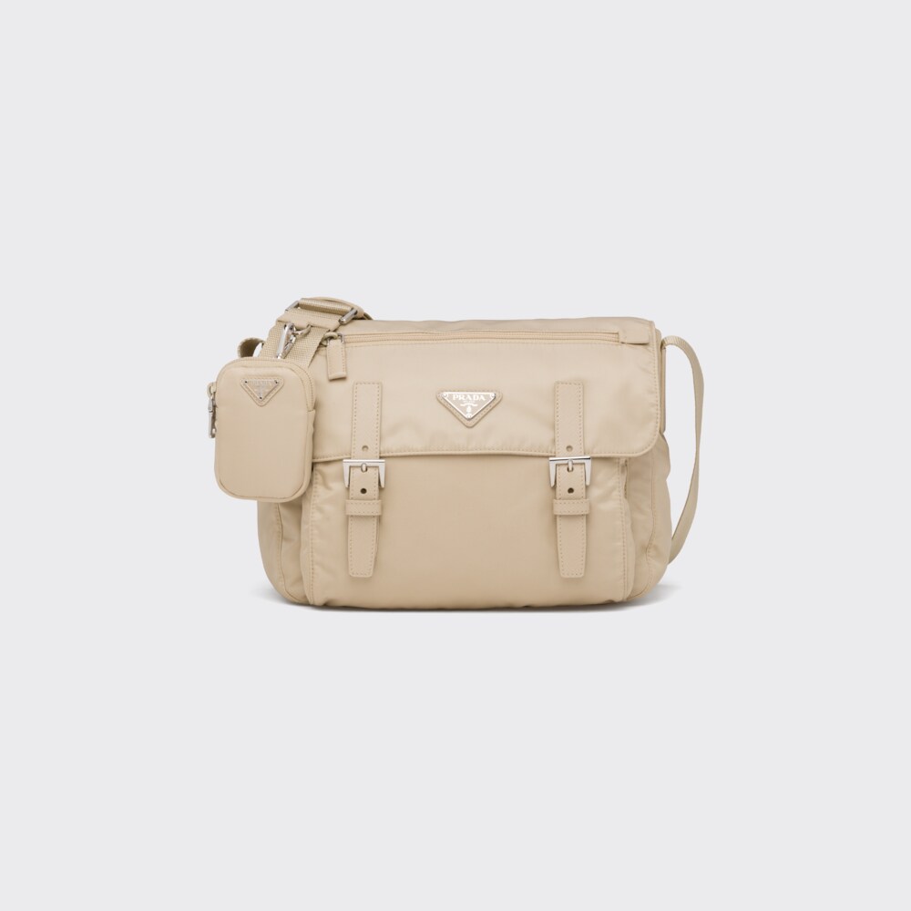 cream nylon bolsa