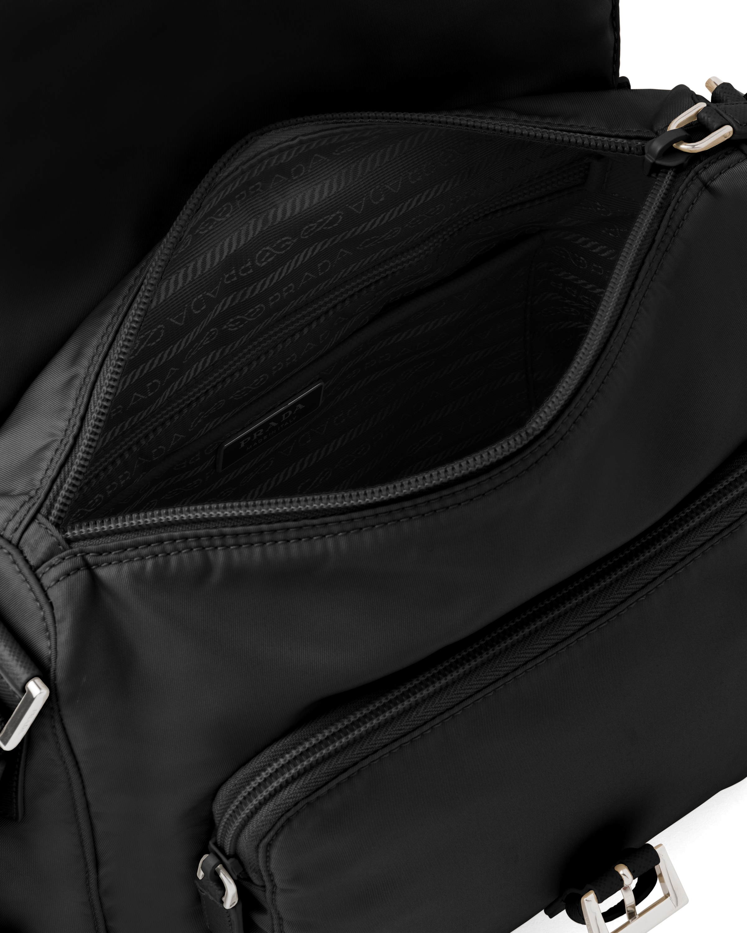 Prada black bag nylon on sale