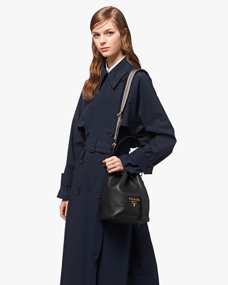prada bucket leather