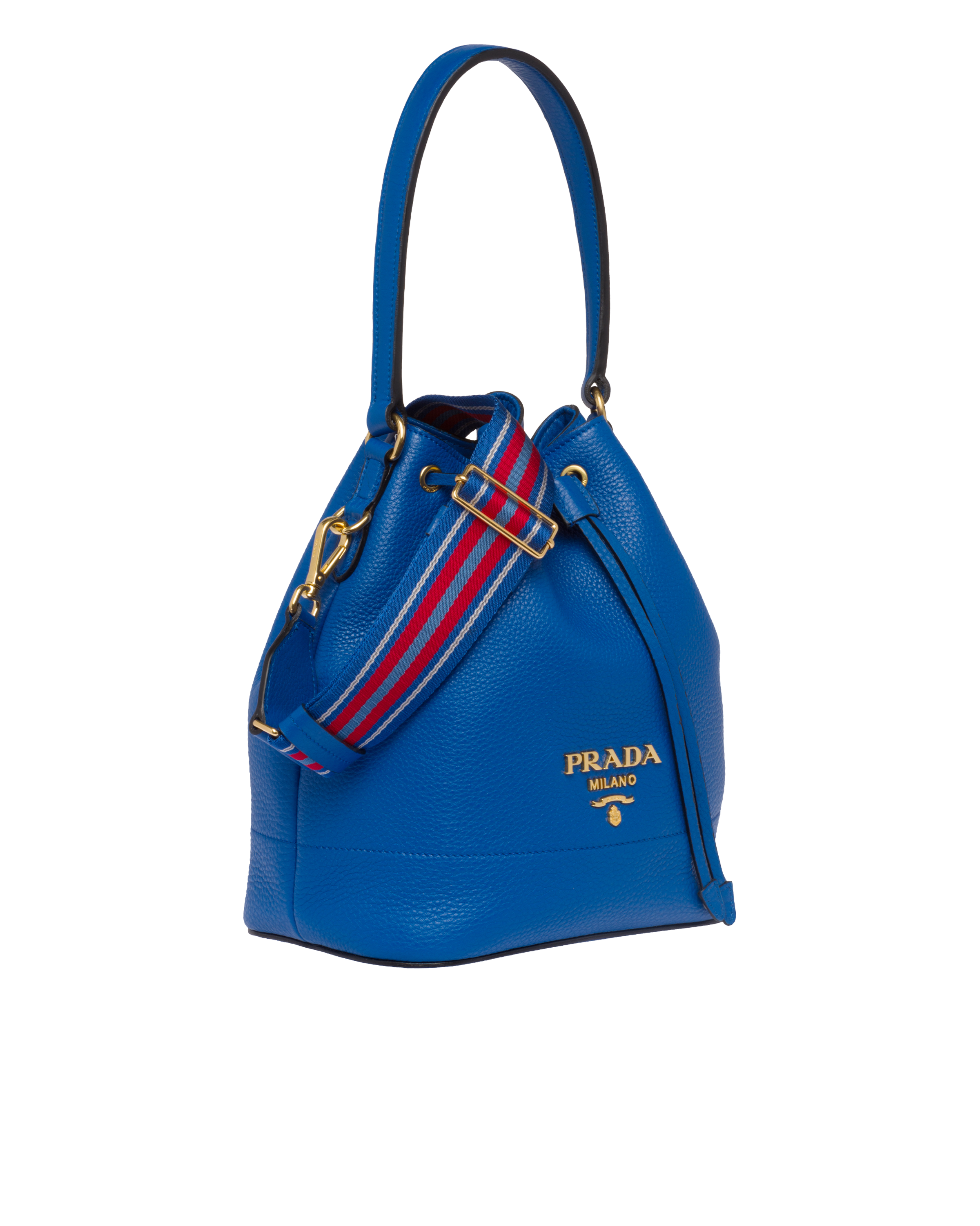 blue bucket bag