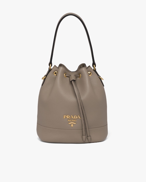 prada leather bucket