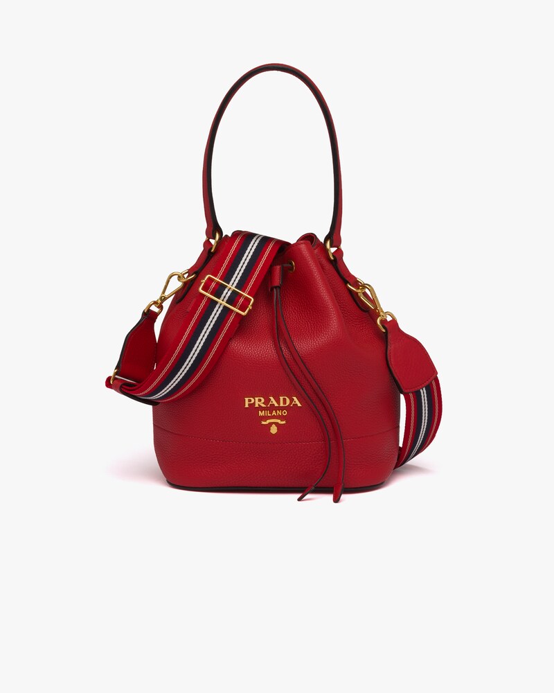 prada leather bucket