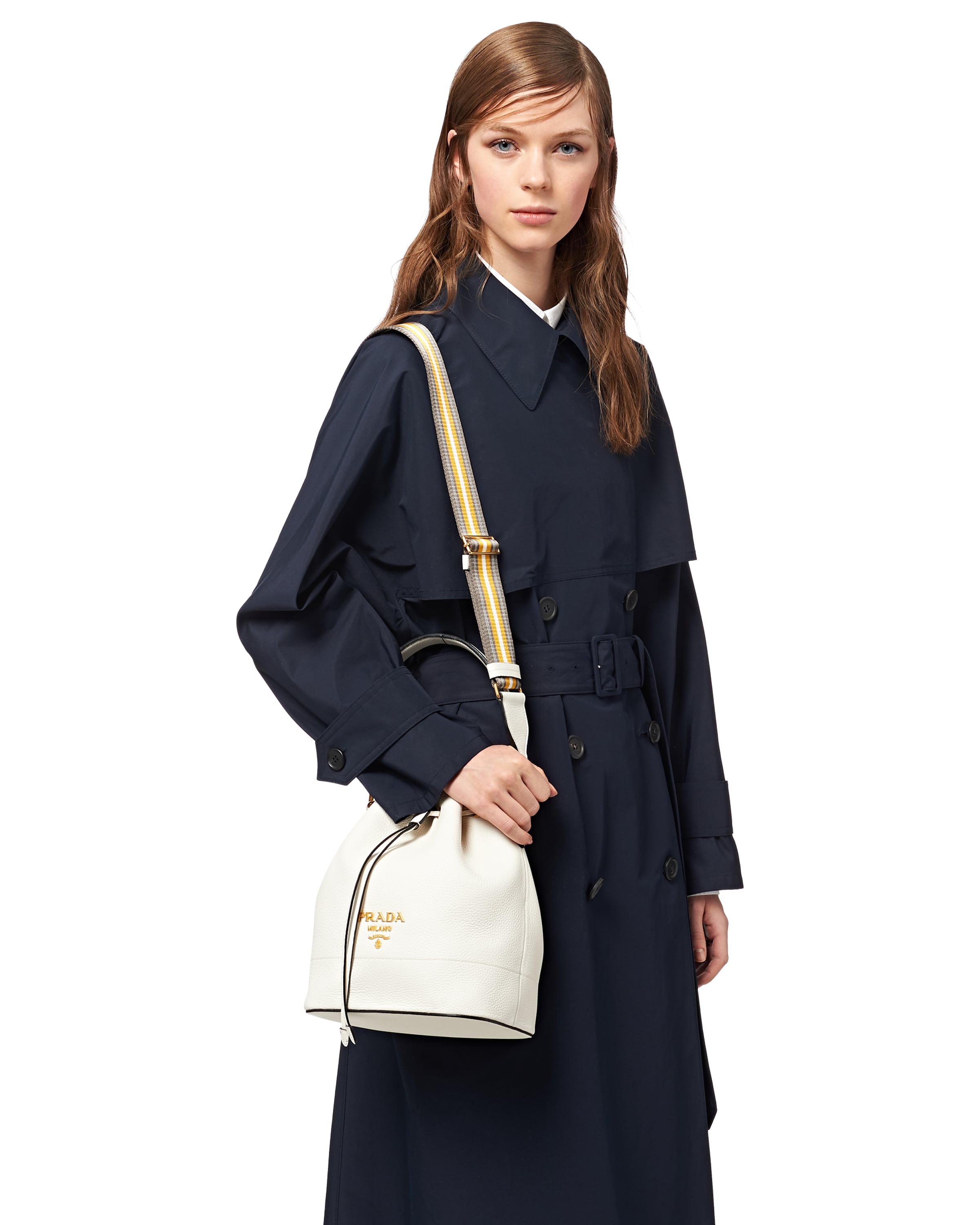 Leather bucket bag Prada