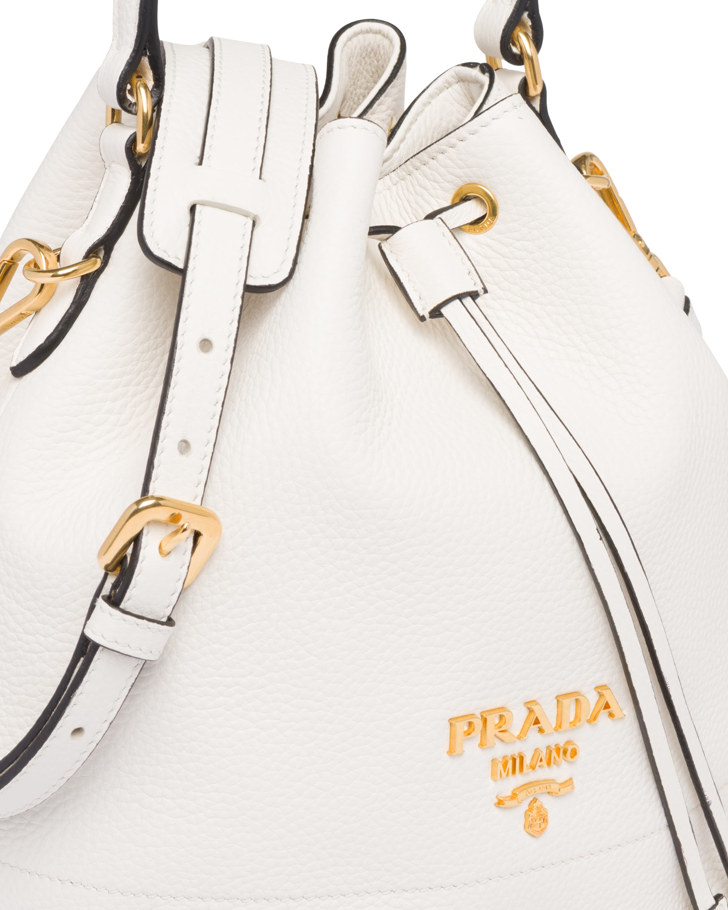 Leather bucket bag Prada