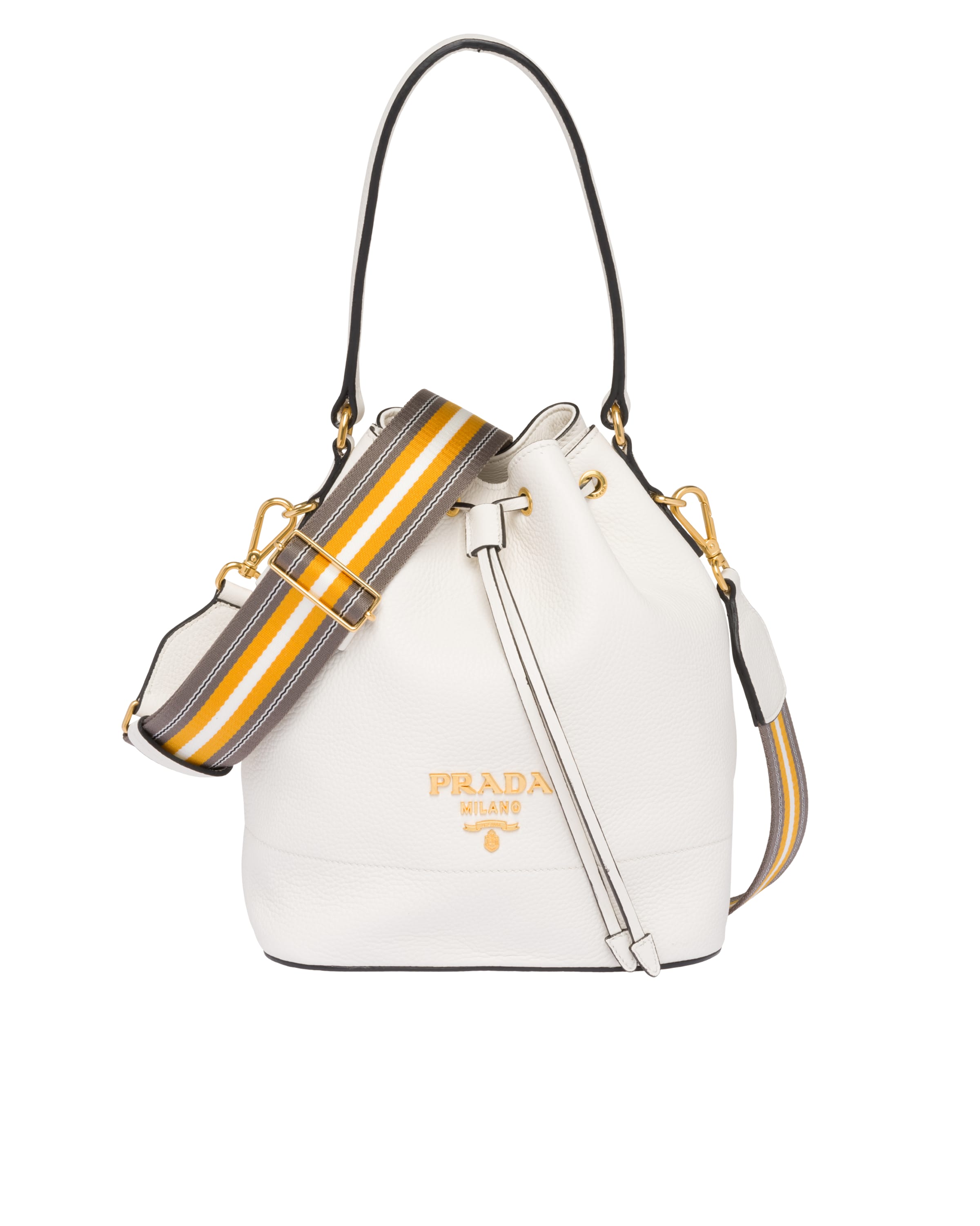 Leather bucket bag Prada