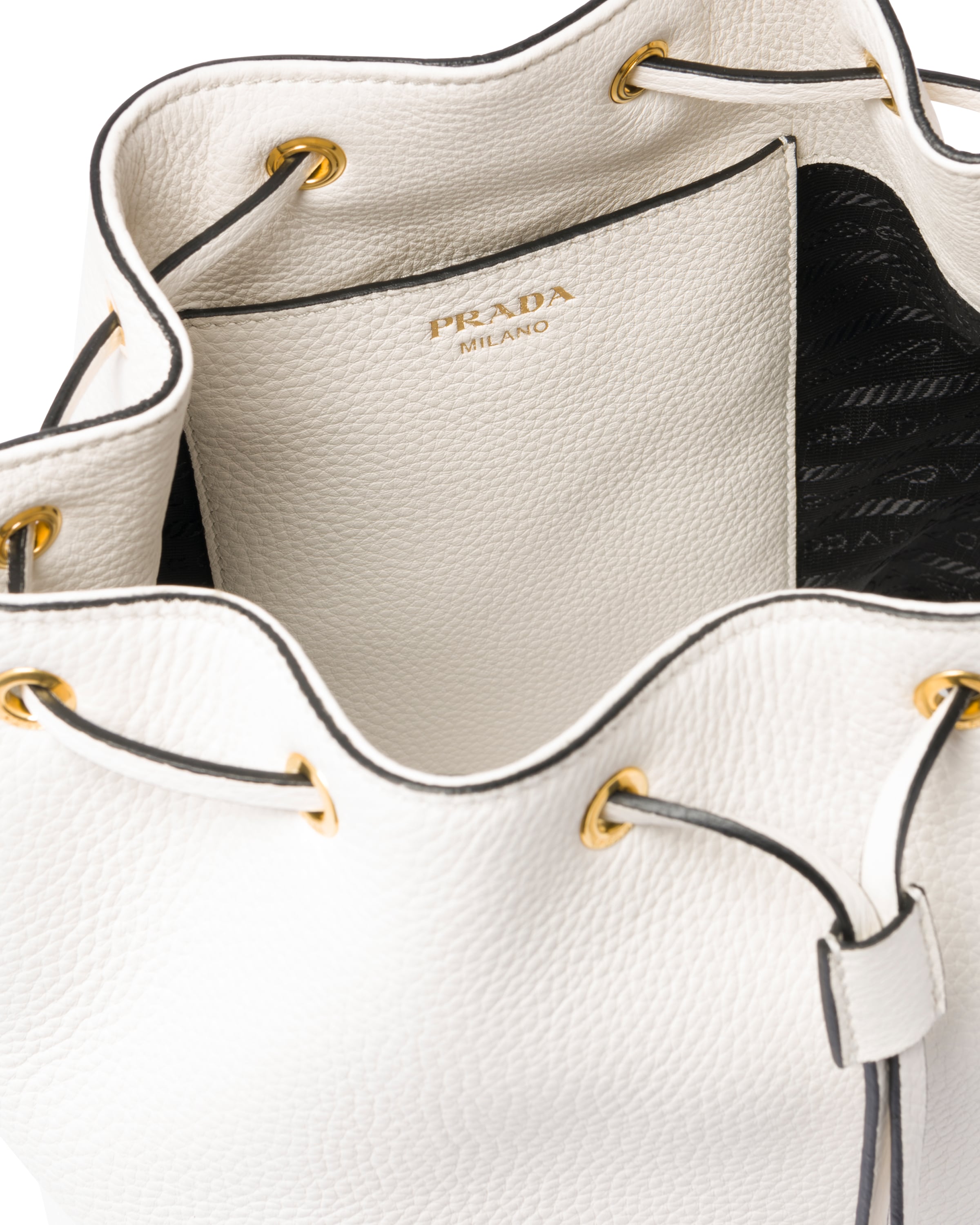 Leather bucket bag Prada