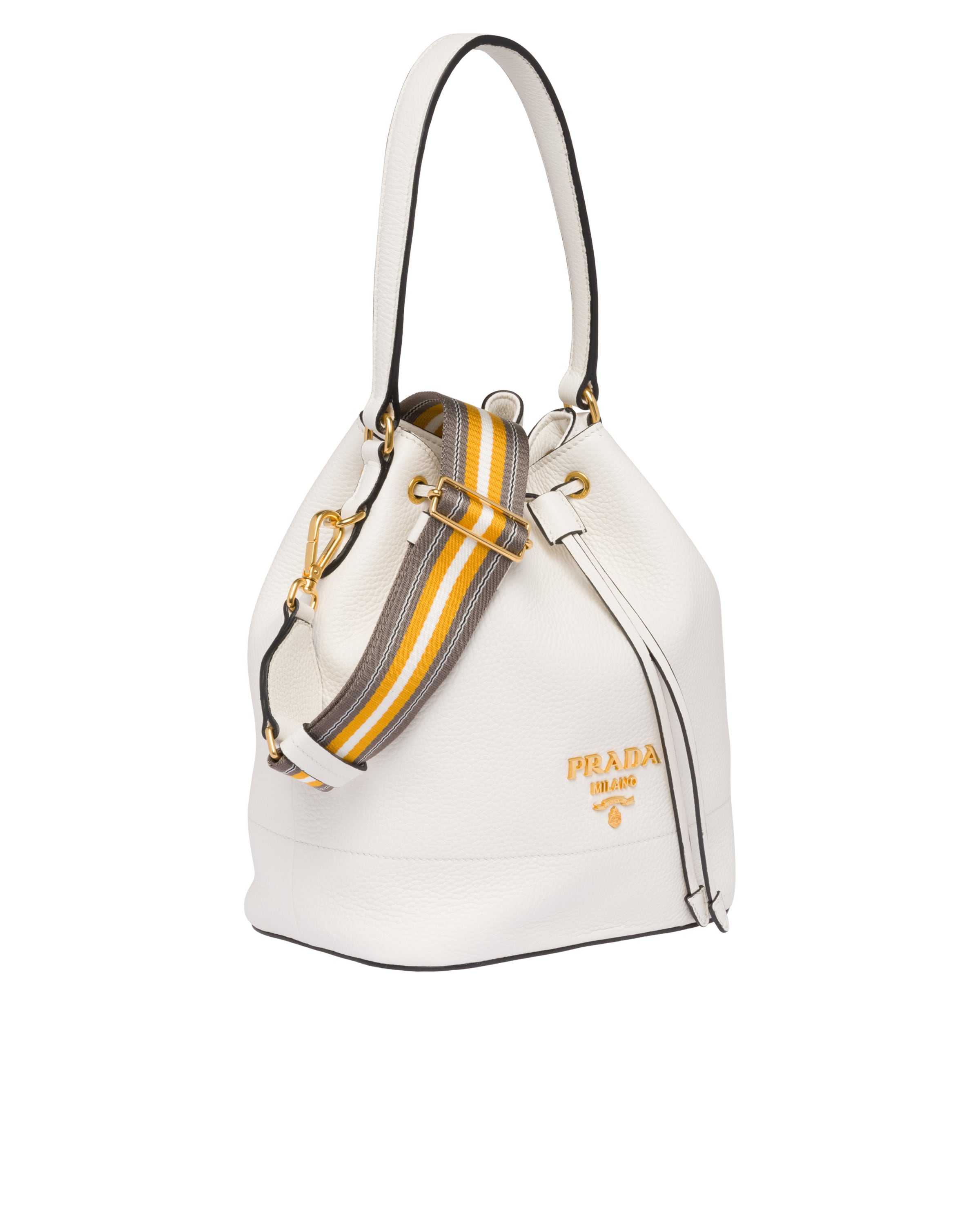 Leather bucket bag Prada