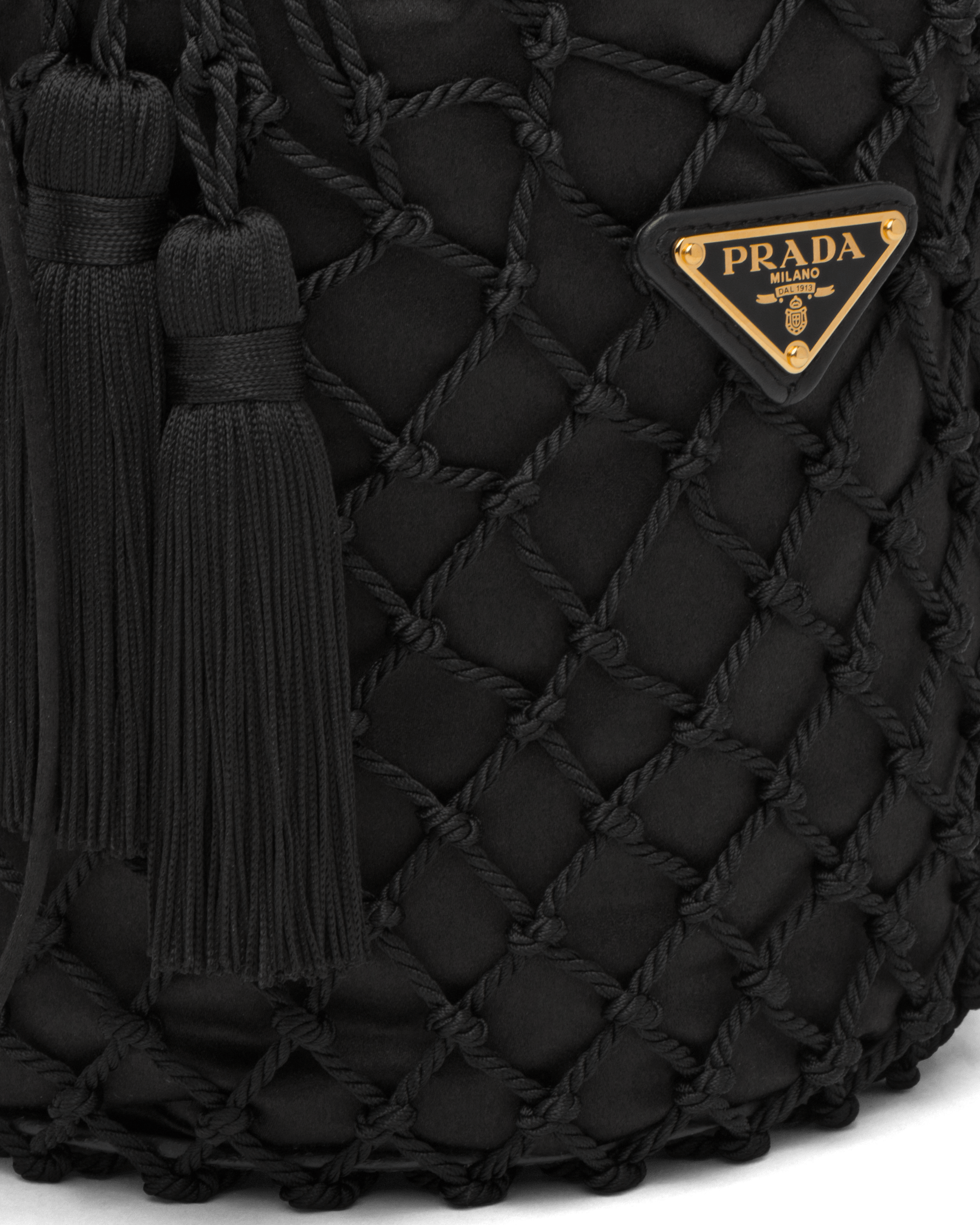 prada fishnet bag