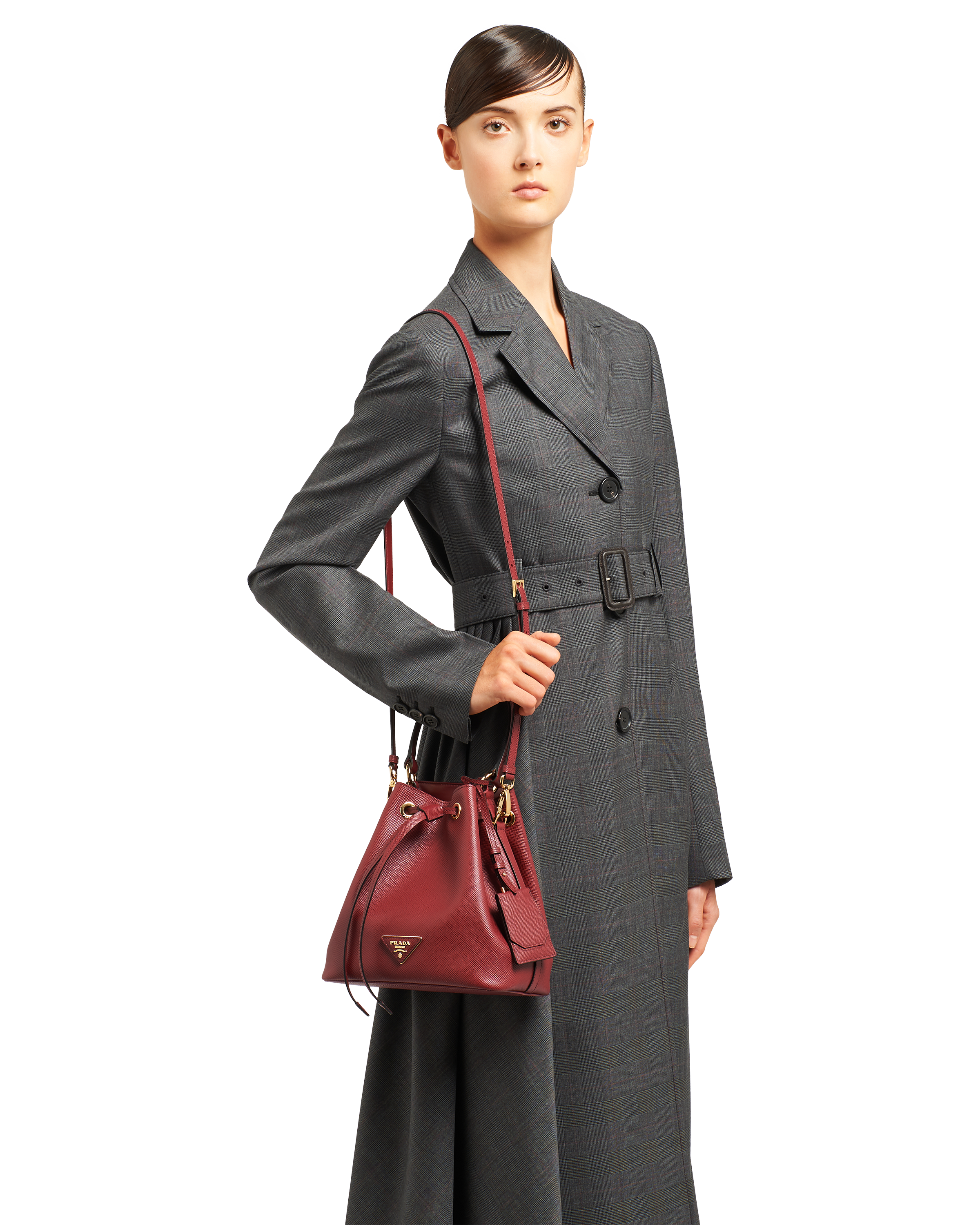Bolsa bucket prada clearance