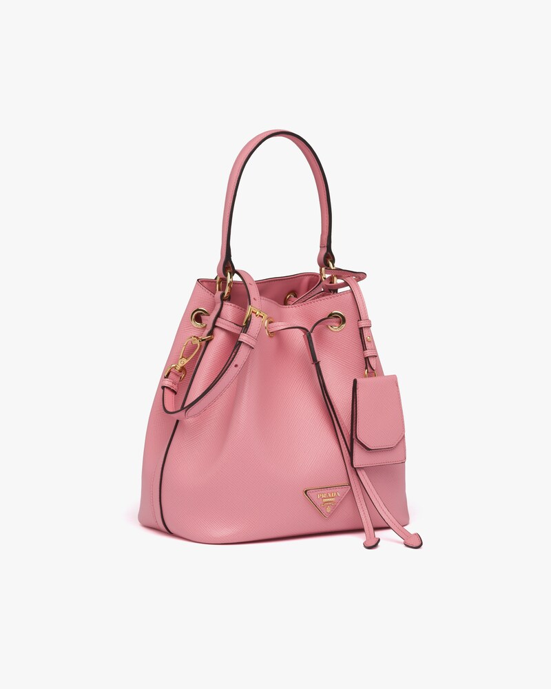 prada bucket bag red