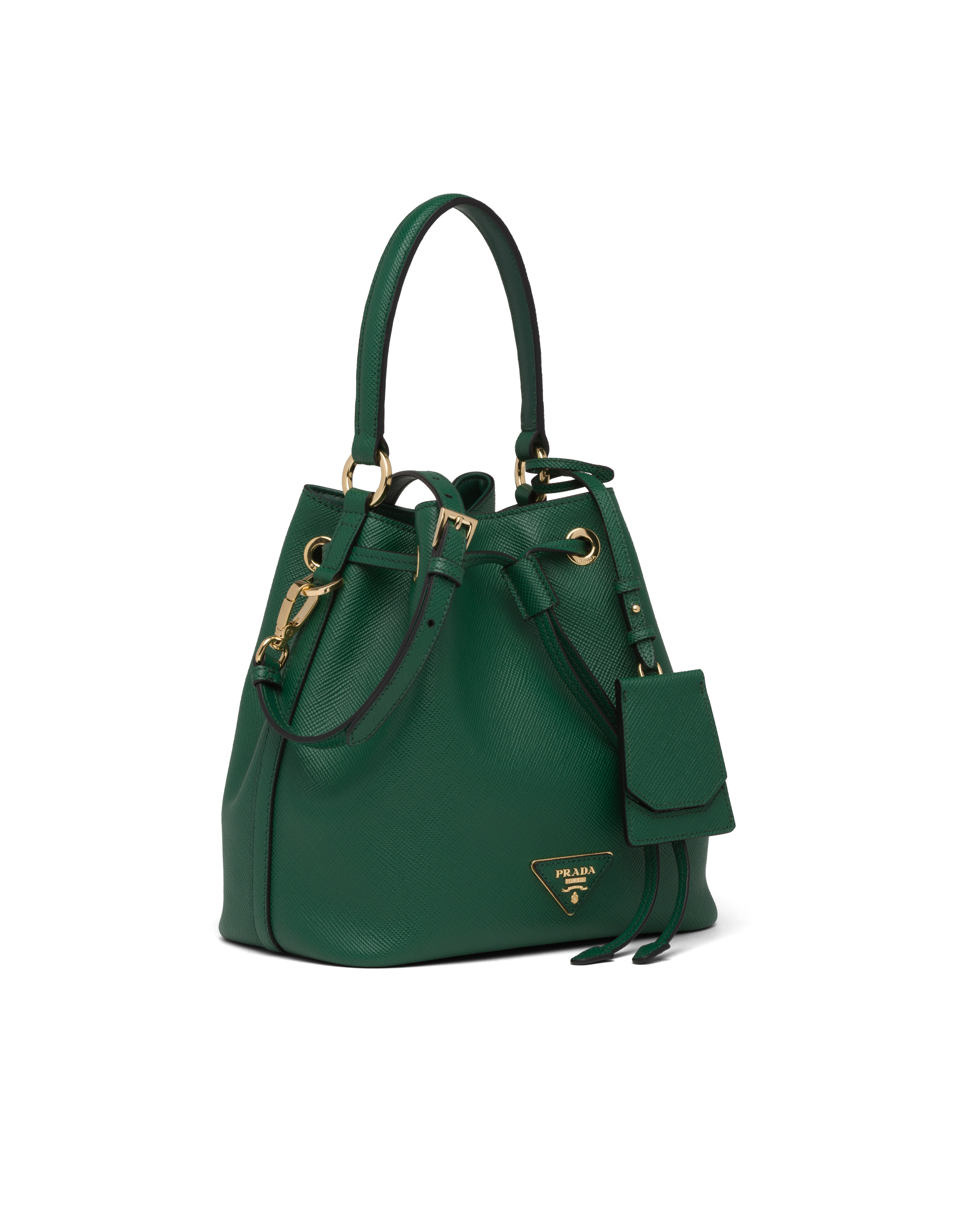 prada bucket nylon bag