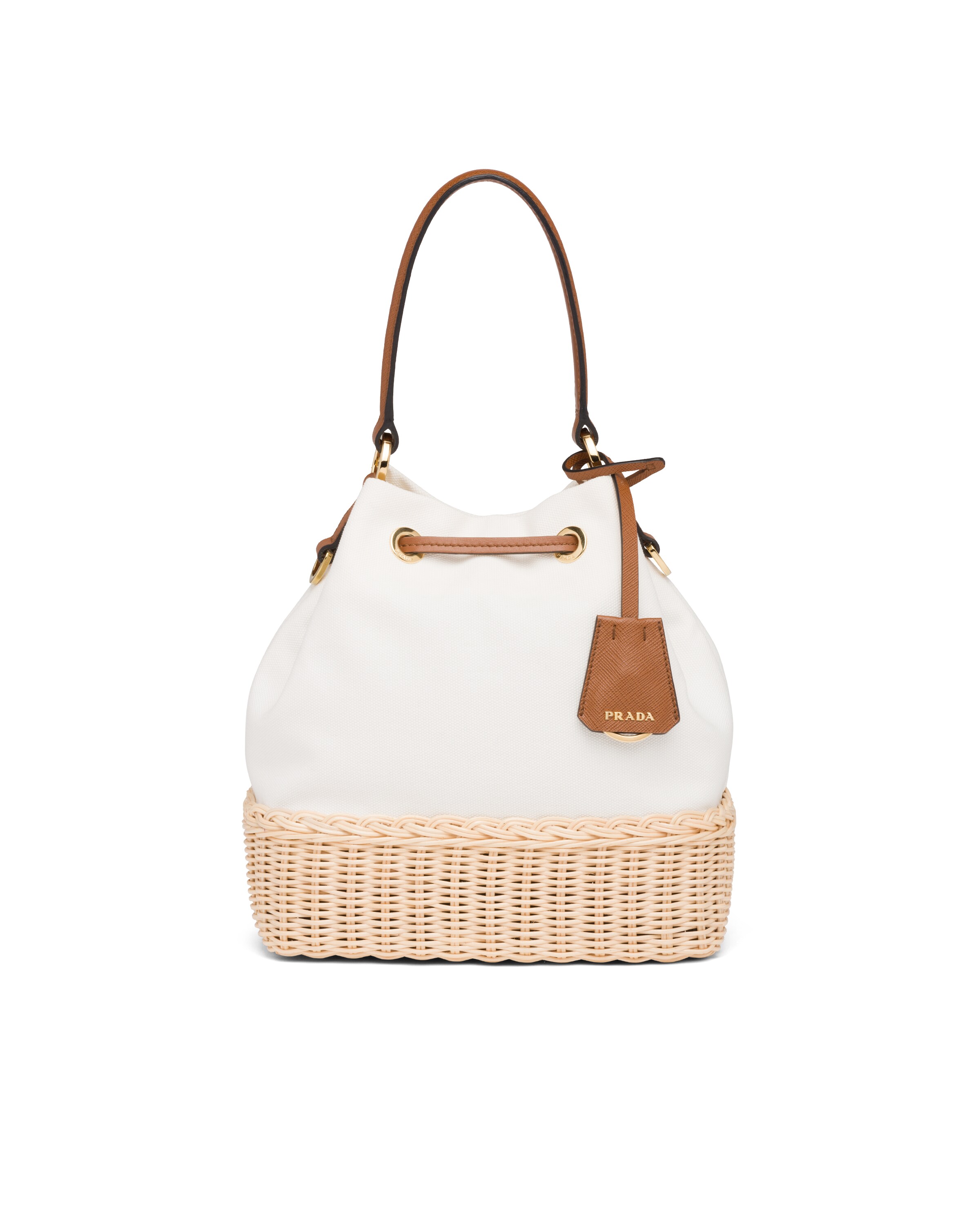 prada wicker beach bag