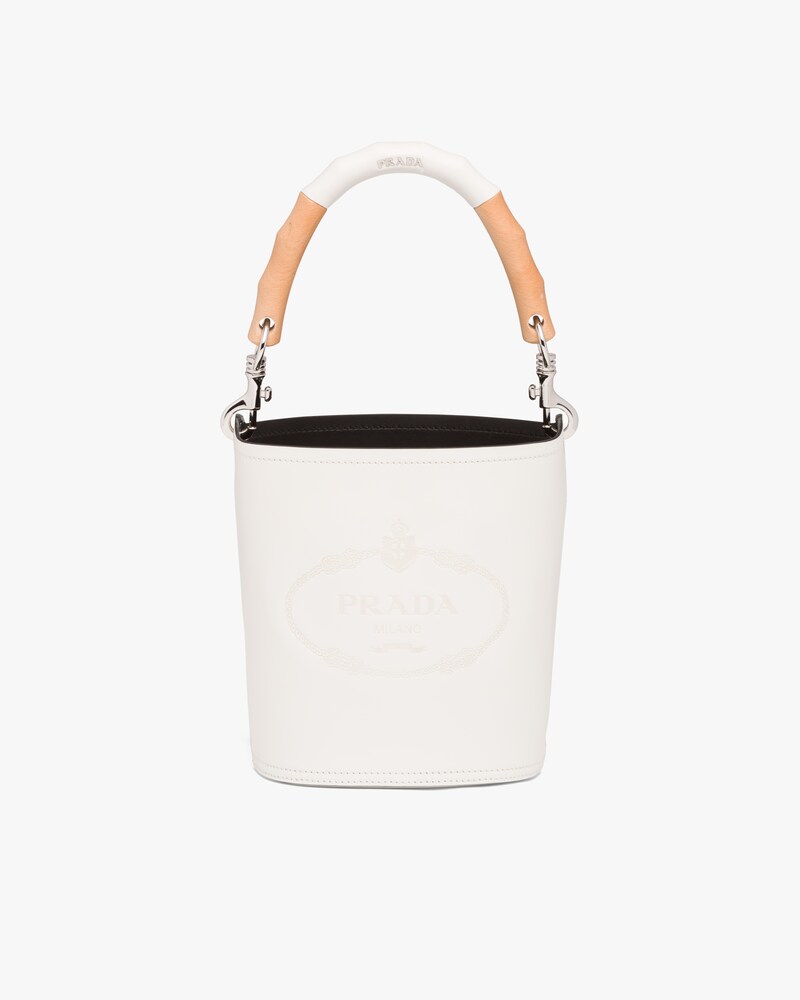 prada leather bucket