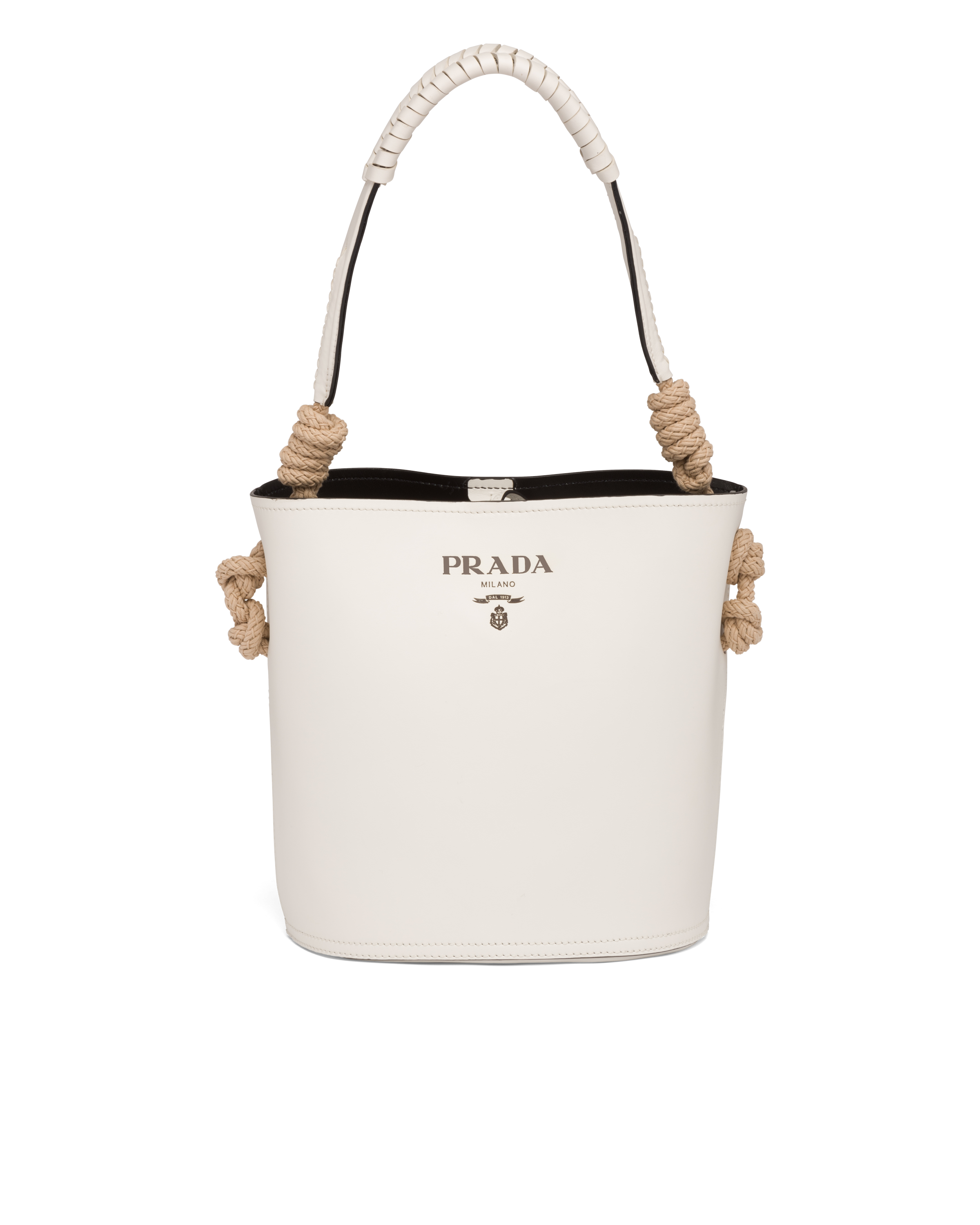 prada leather bucket