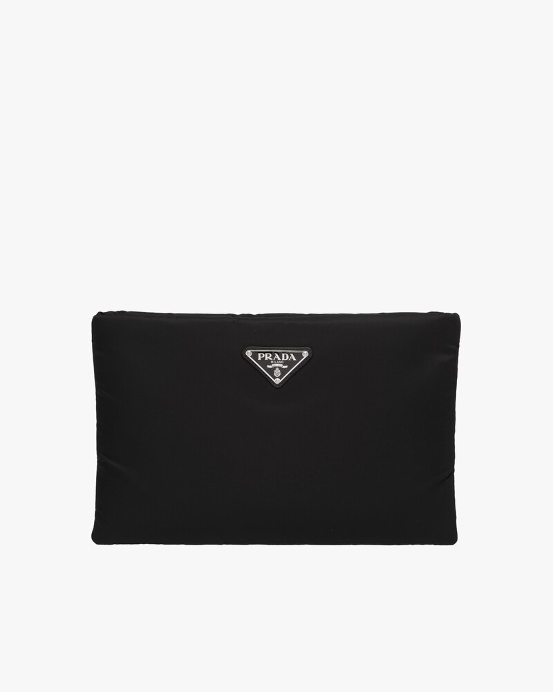 prada padded nylon clutch