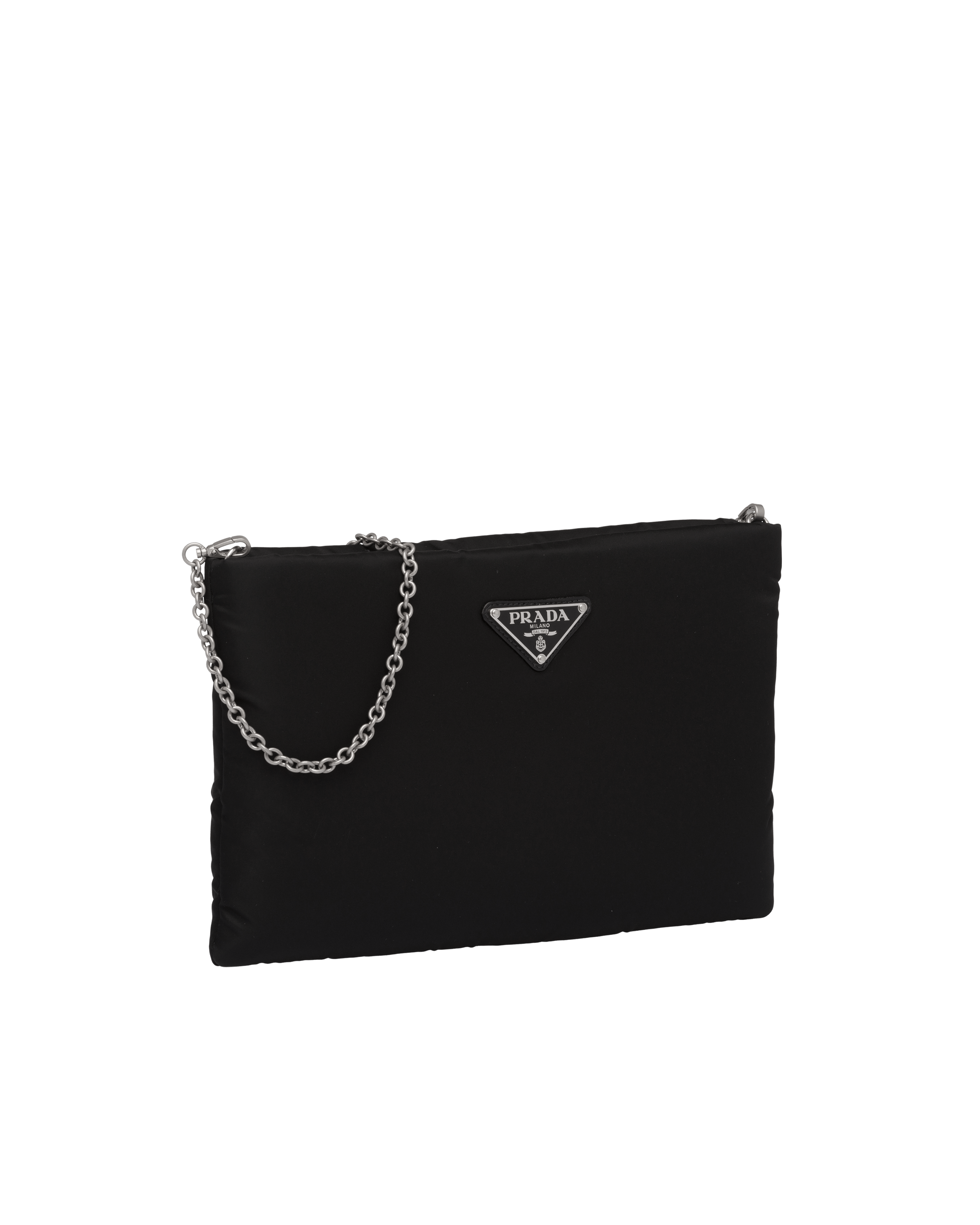 Prada padded on sale clutch