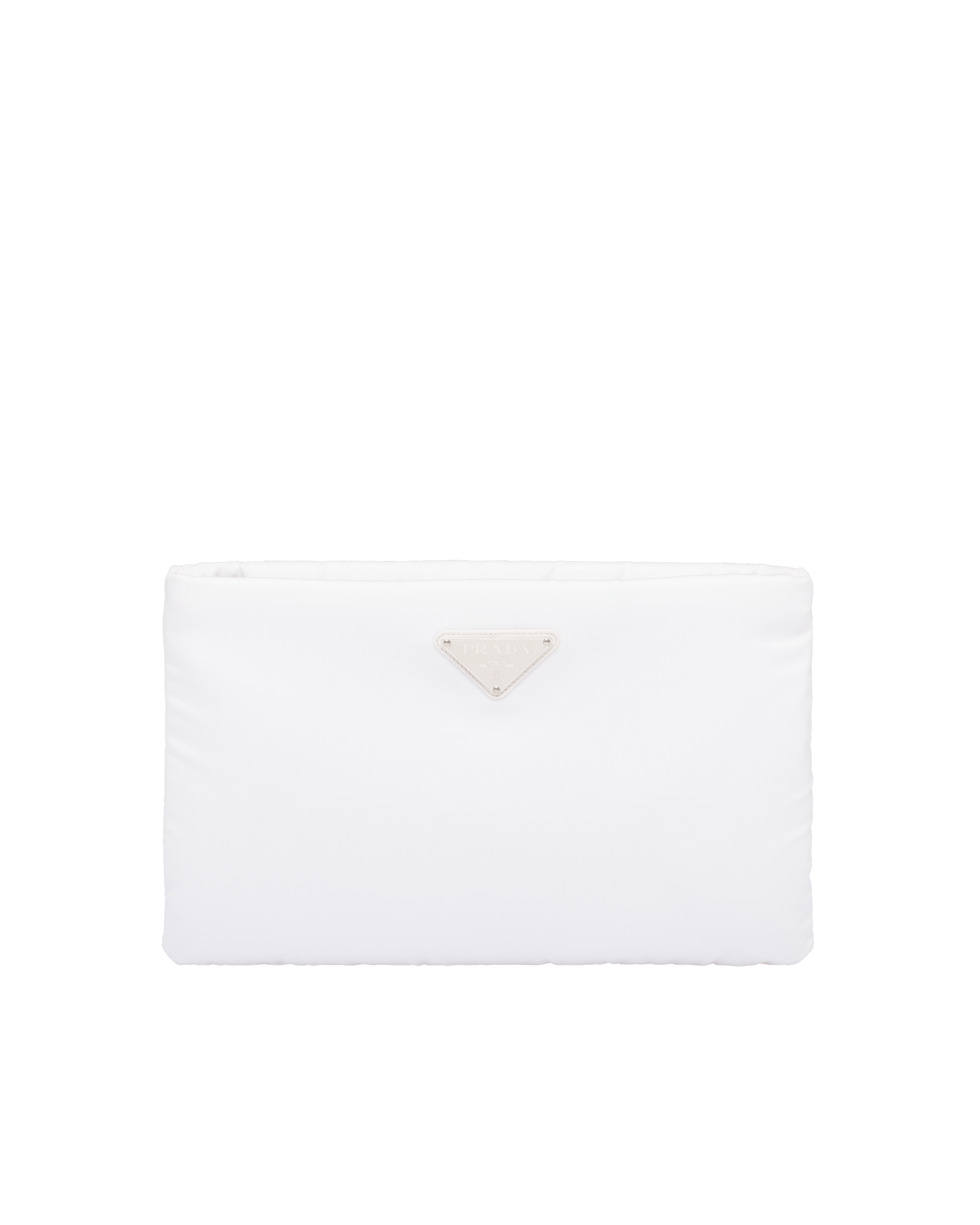 prada medium padded nylon clutch