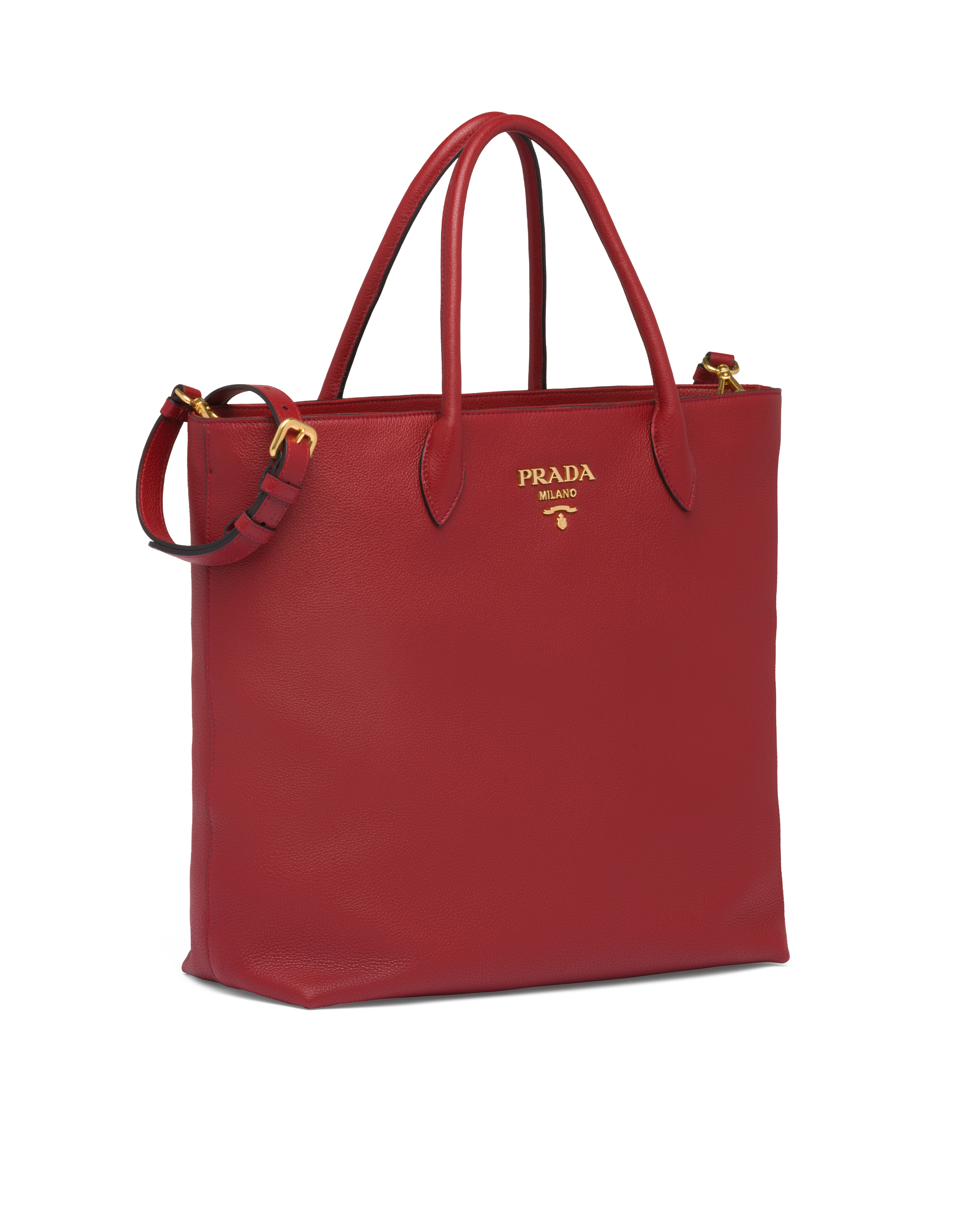 prada red tote bag