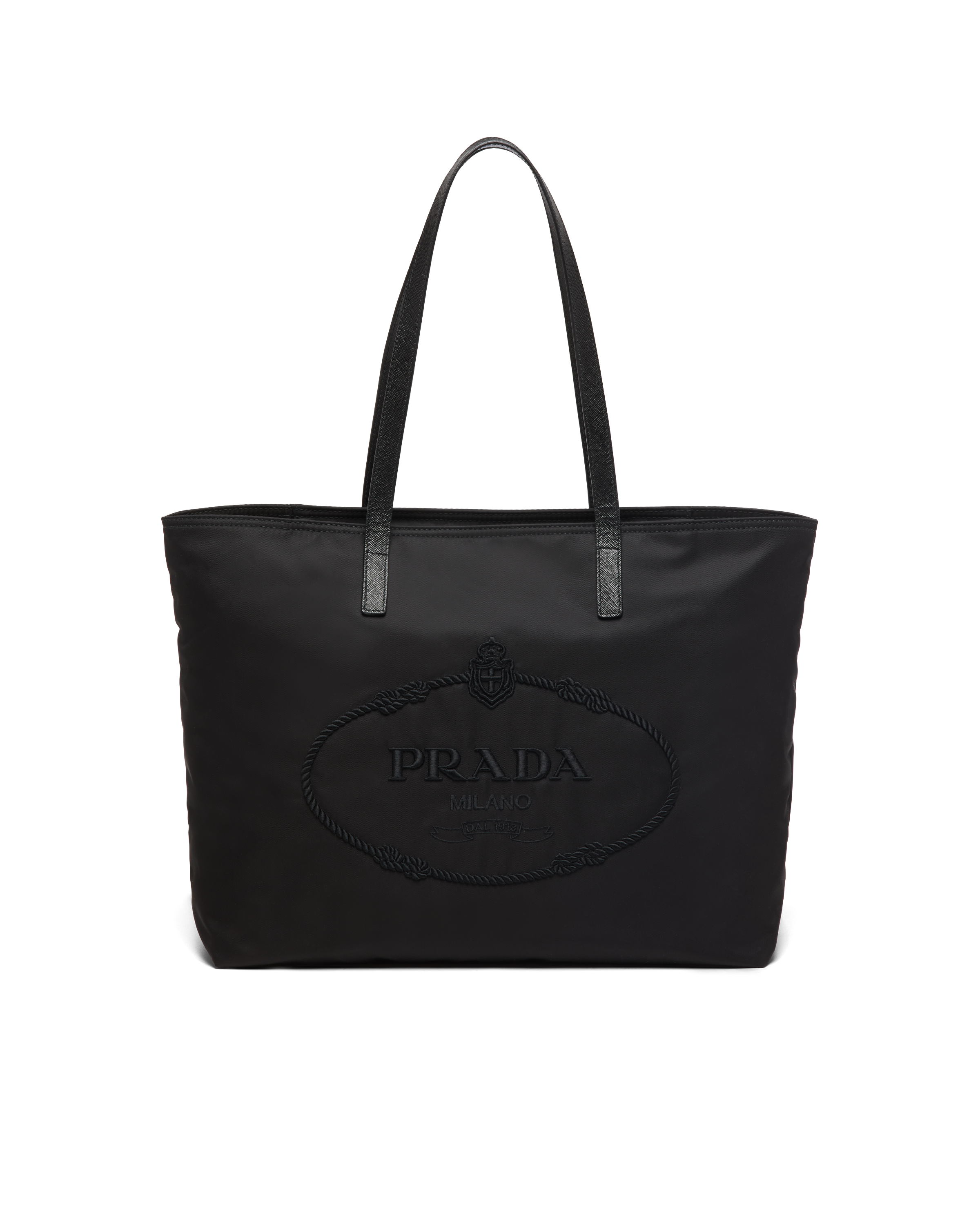 prada logo bag