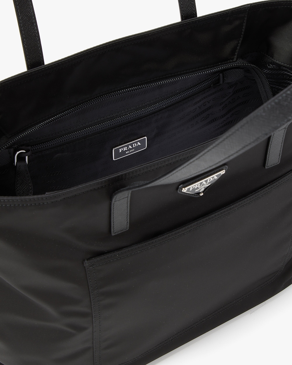 prada black canvas bag