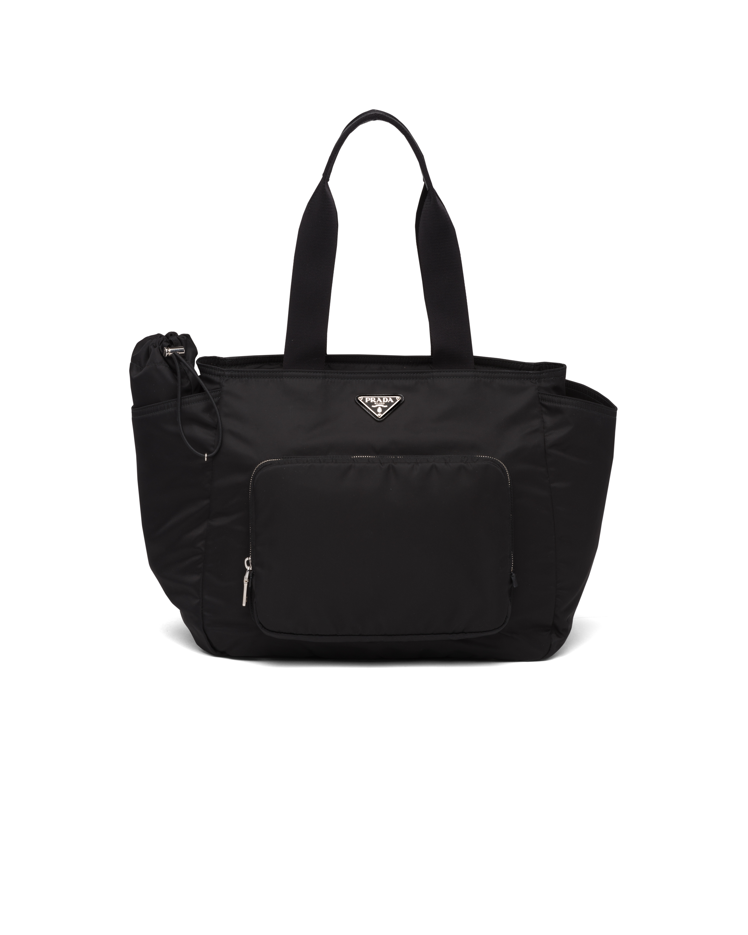 Shop Prada Wickeltasche Aus Re-nylon In Black