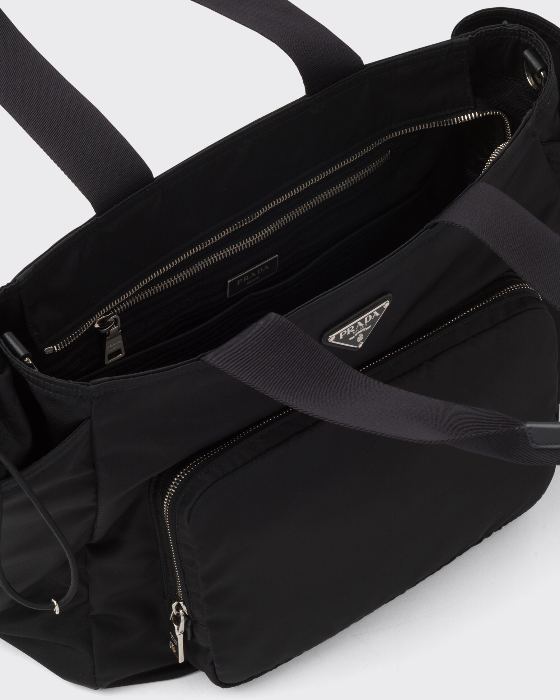 Black Prada Renylon Baby Bag PRADA