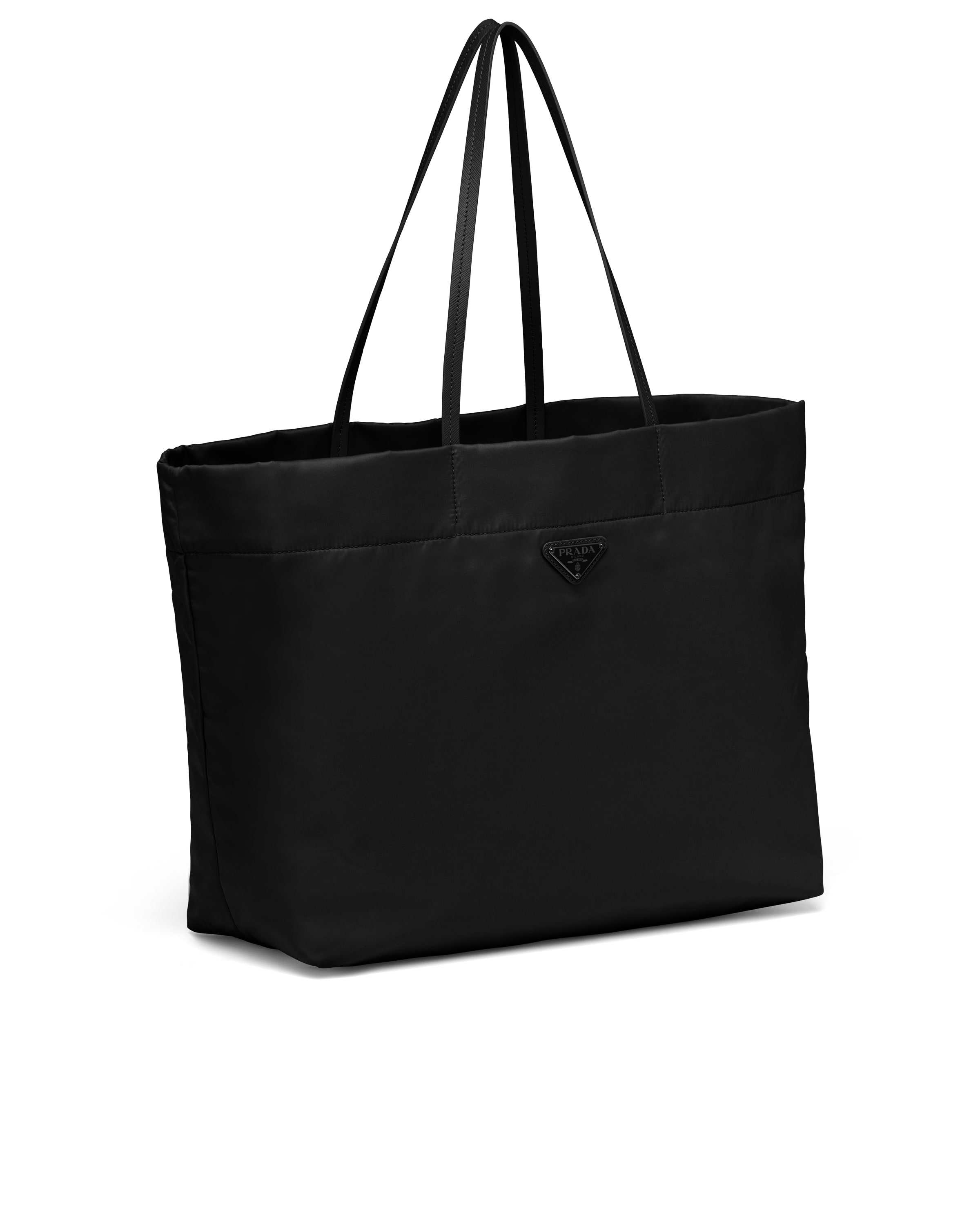 Black ReNylon and Saffiano leather tote bag Prada