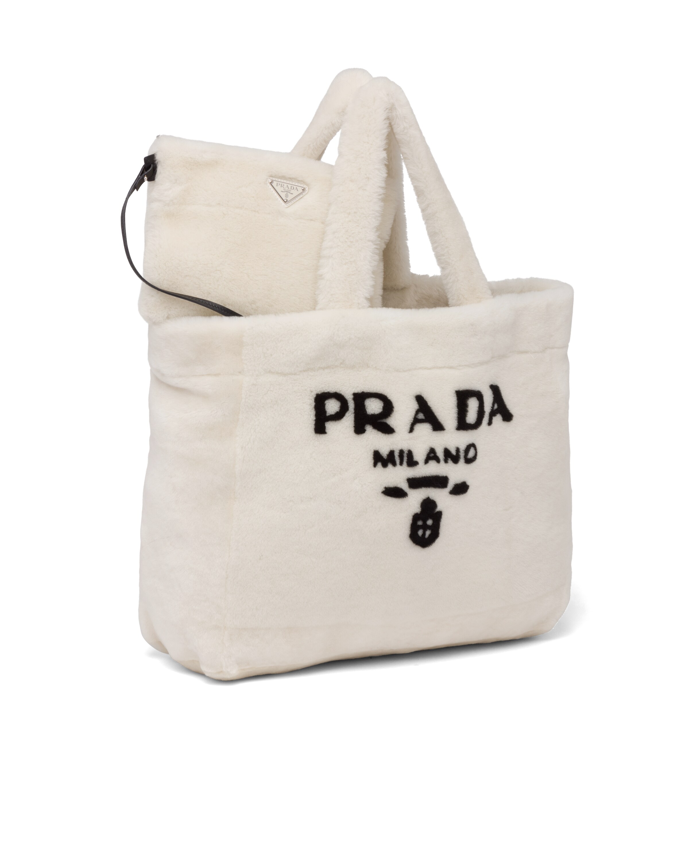 shearling mini bag prada