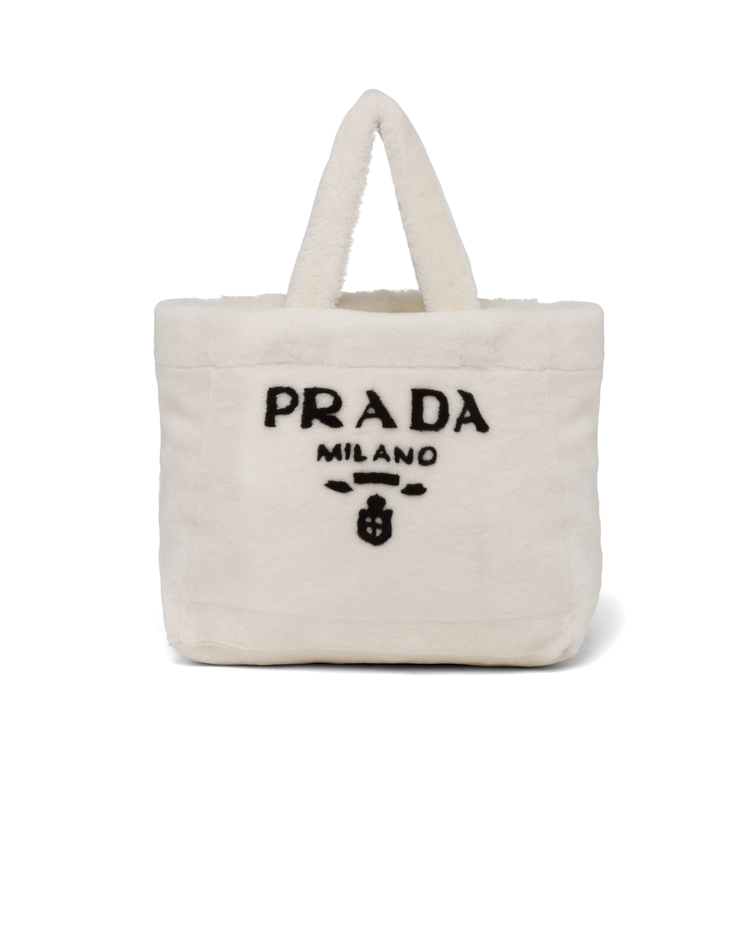 pink shearling prada bag