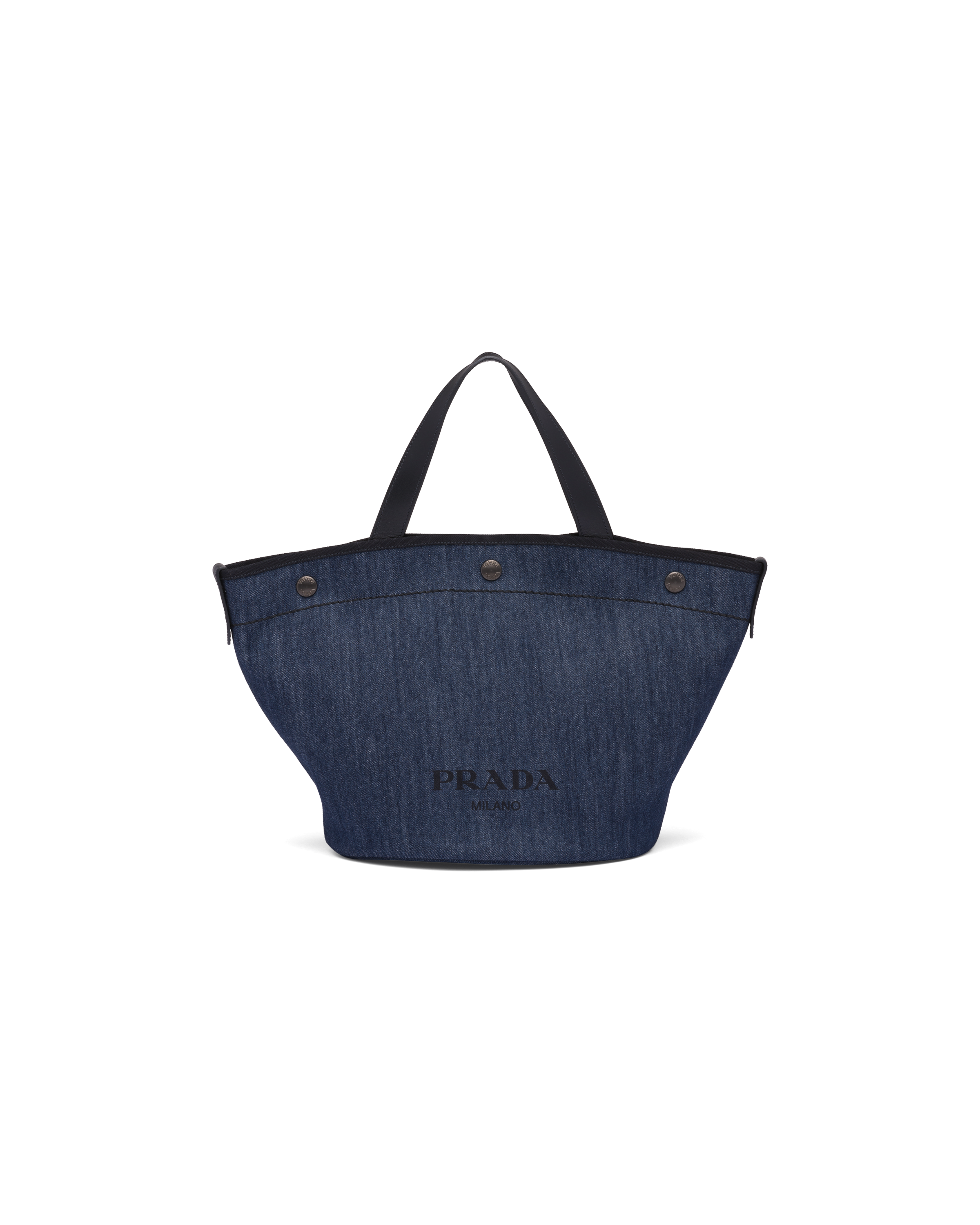 prada denim tote bag
