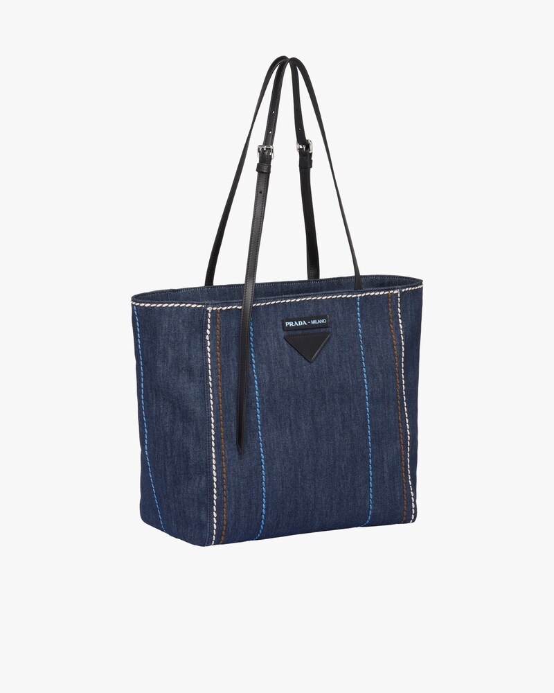 prada denim bag