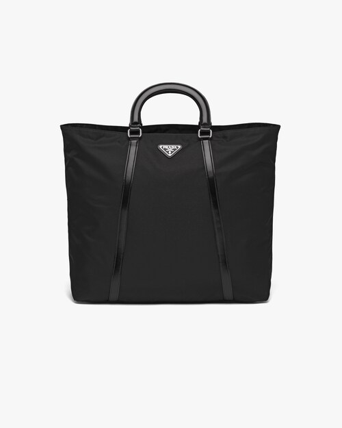 prada large monochrome tote