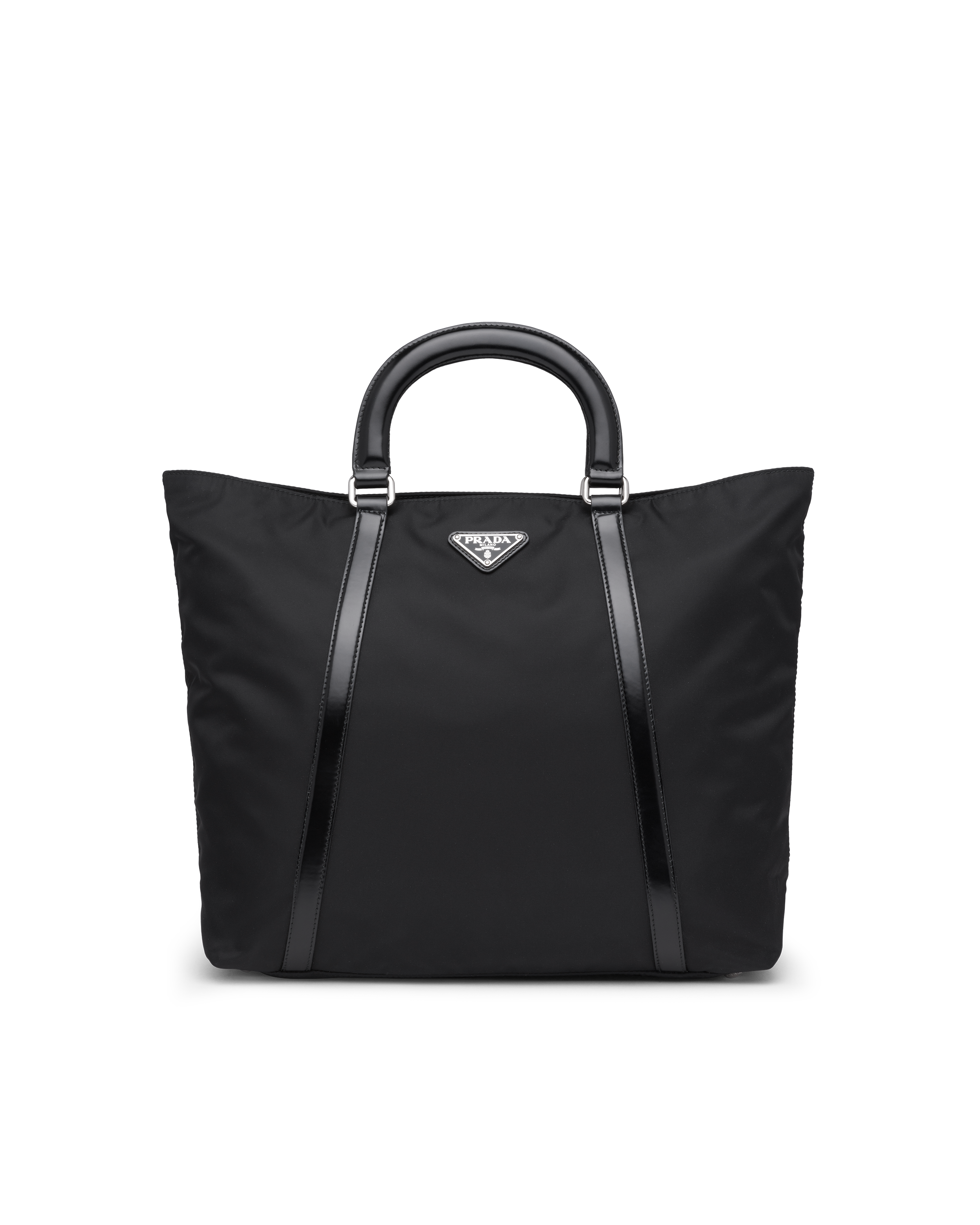 Medium nylon and leather tote | Prada