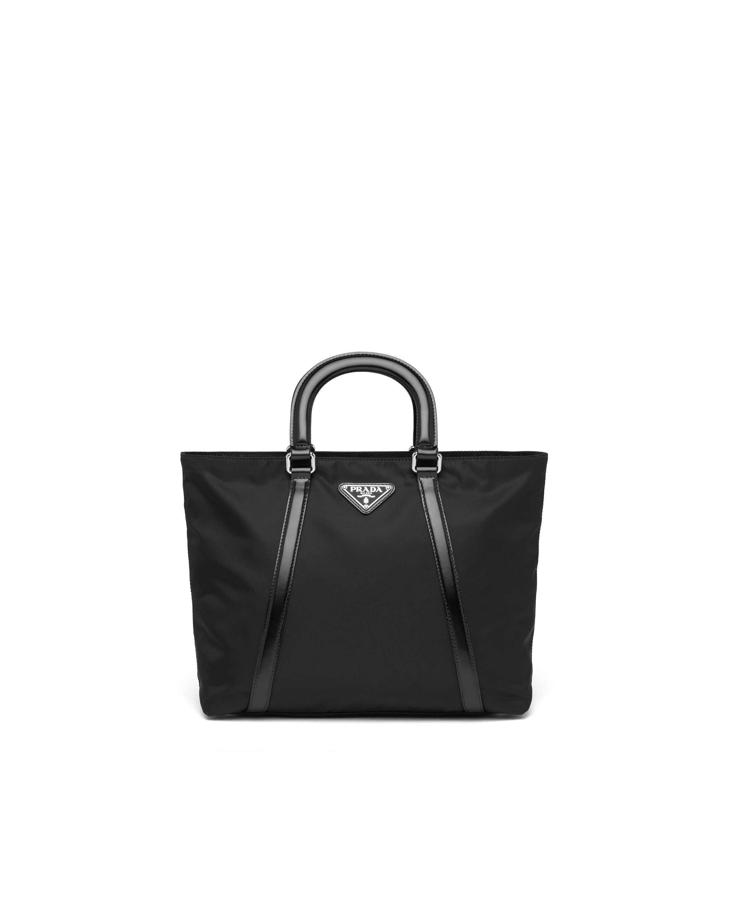 prada nylon and leather bag