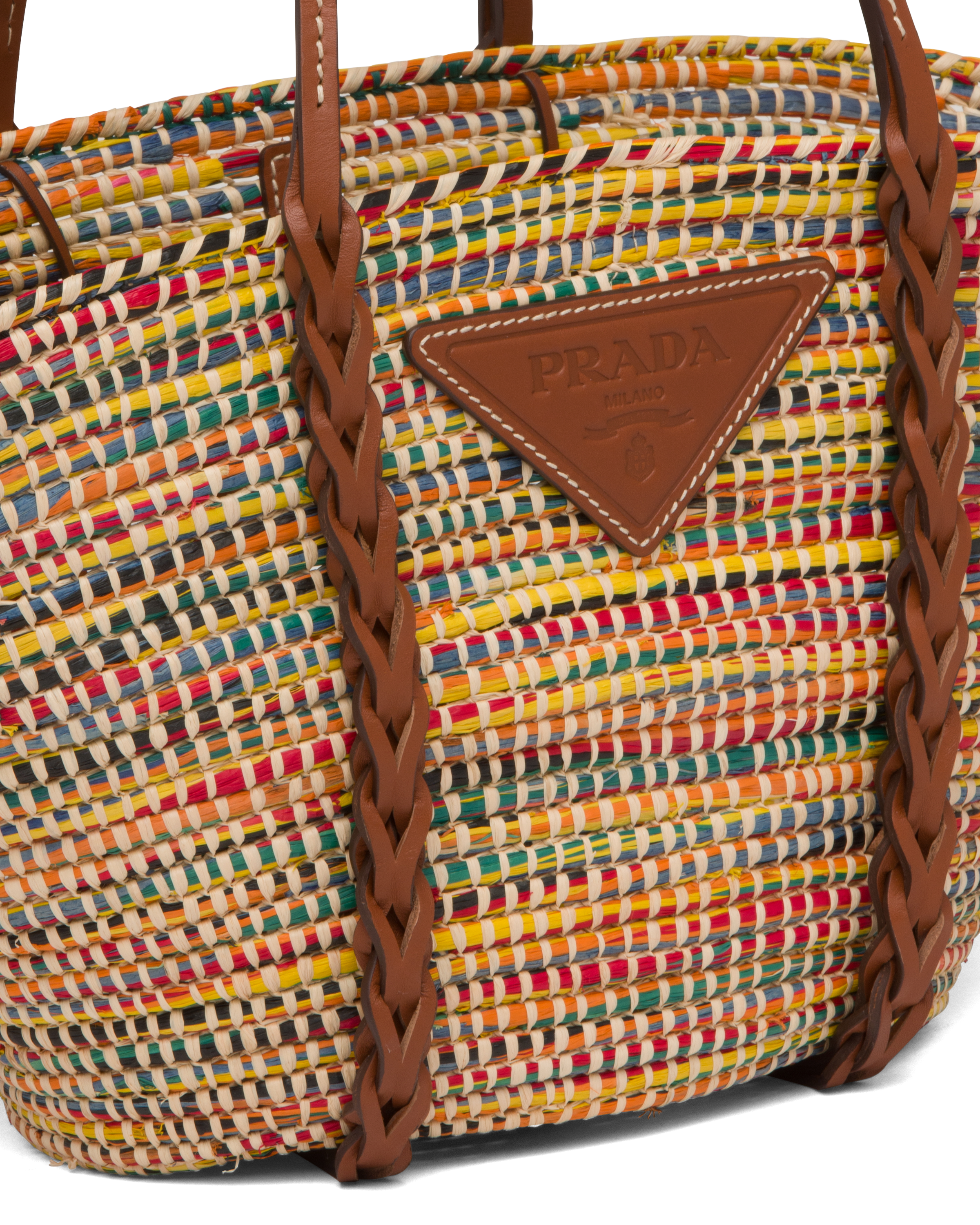 Prada straw handbag new arrivals