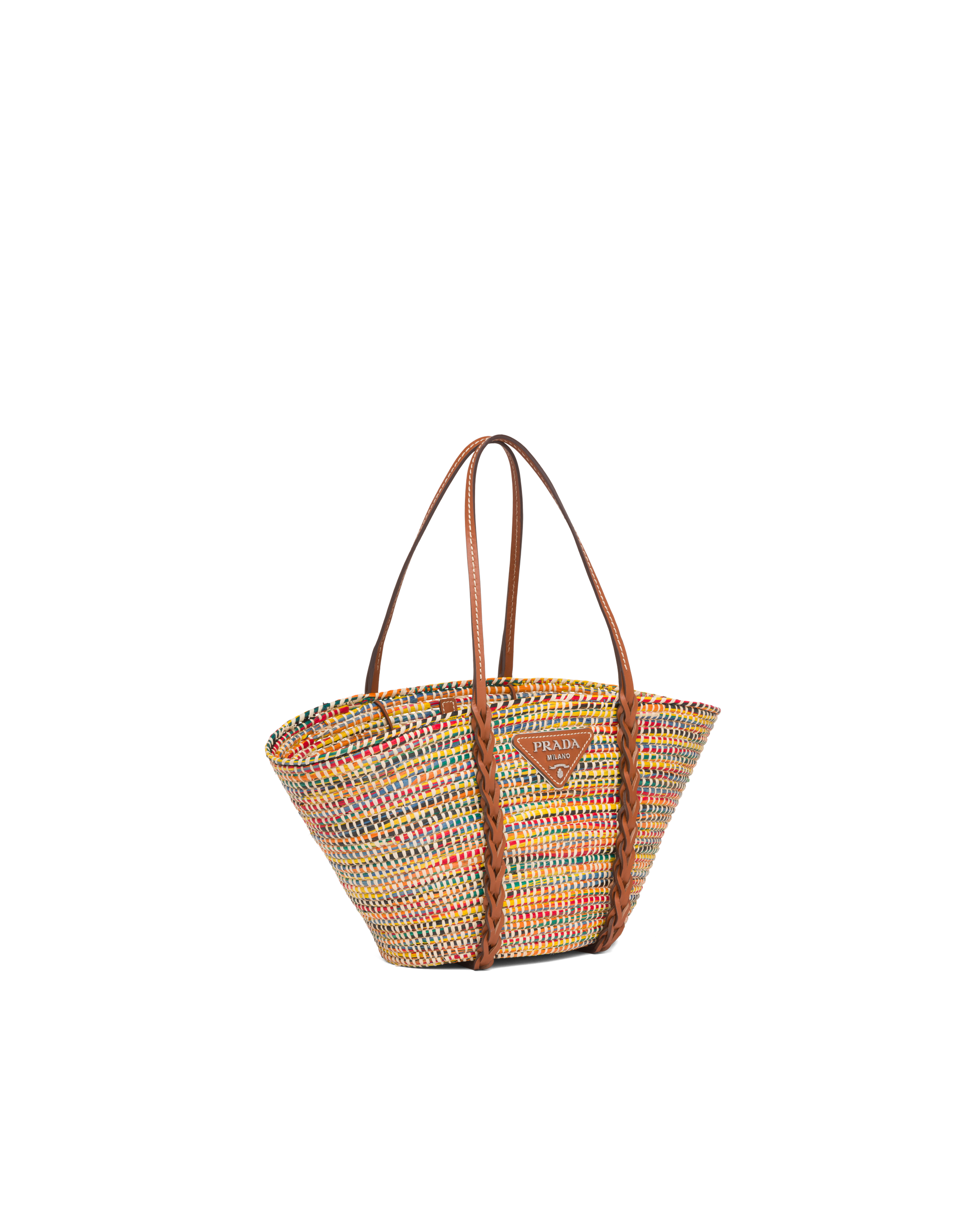 prada straw tote