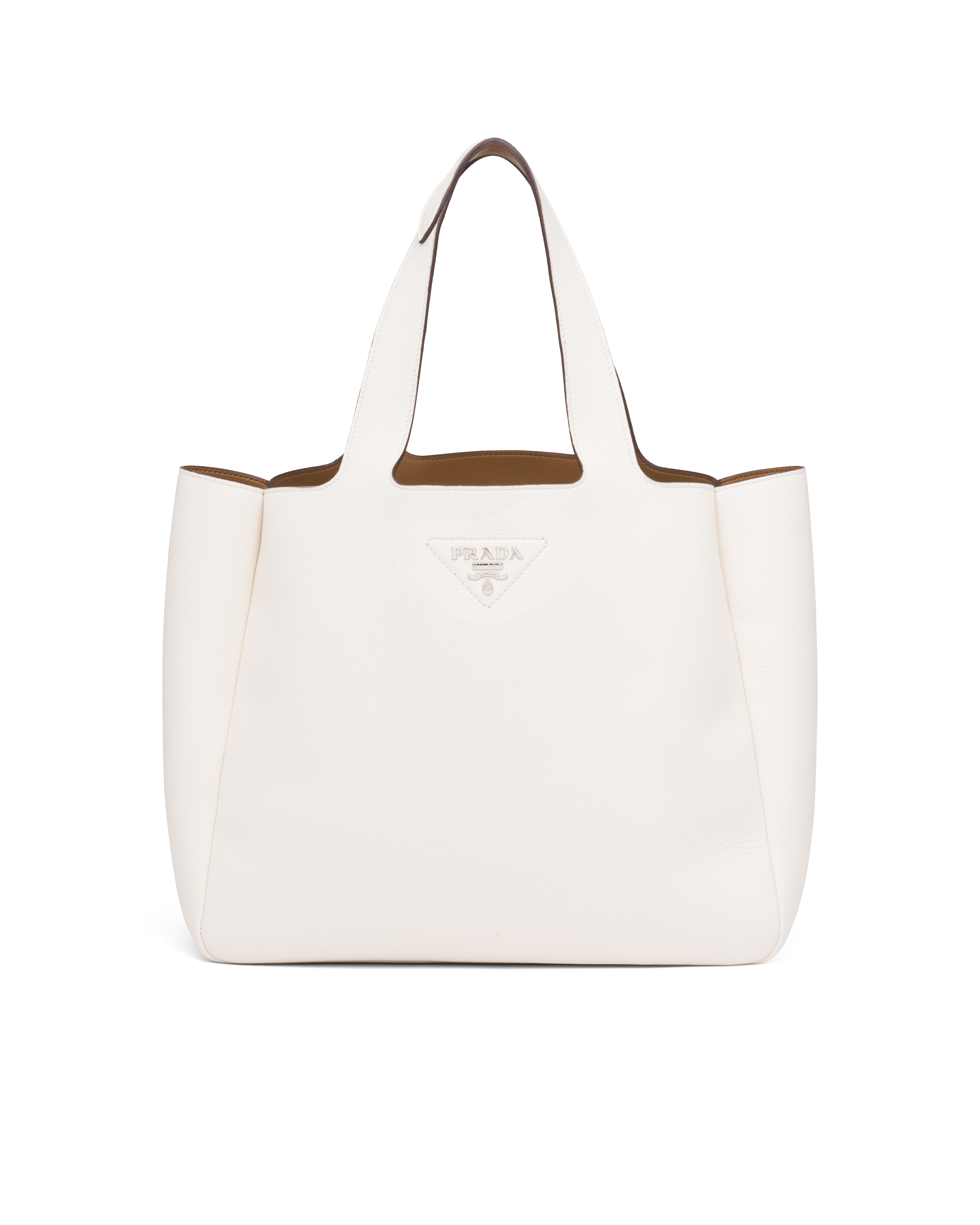 Total 34+ imagen prada white tote