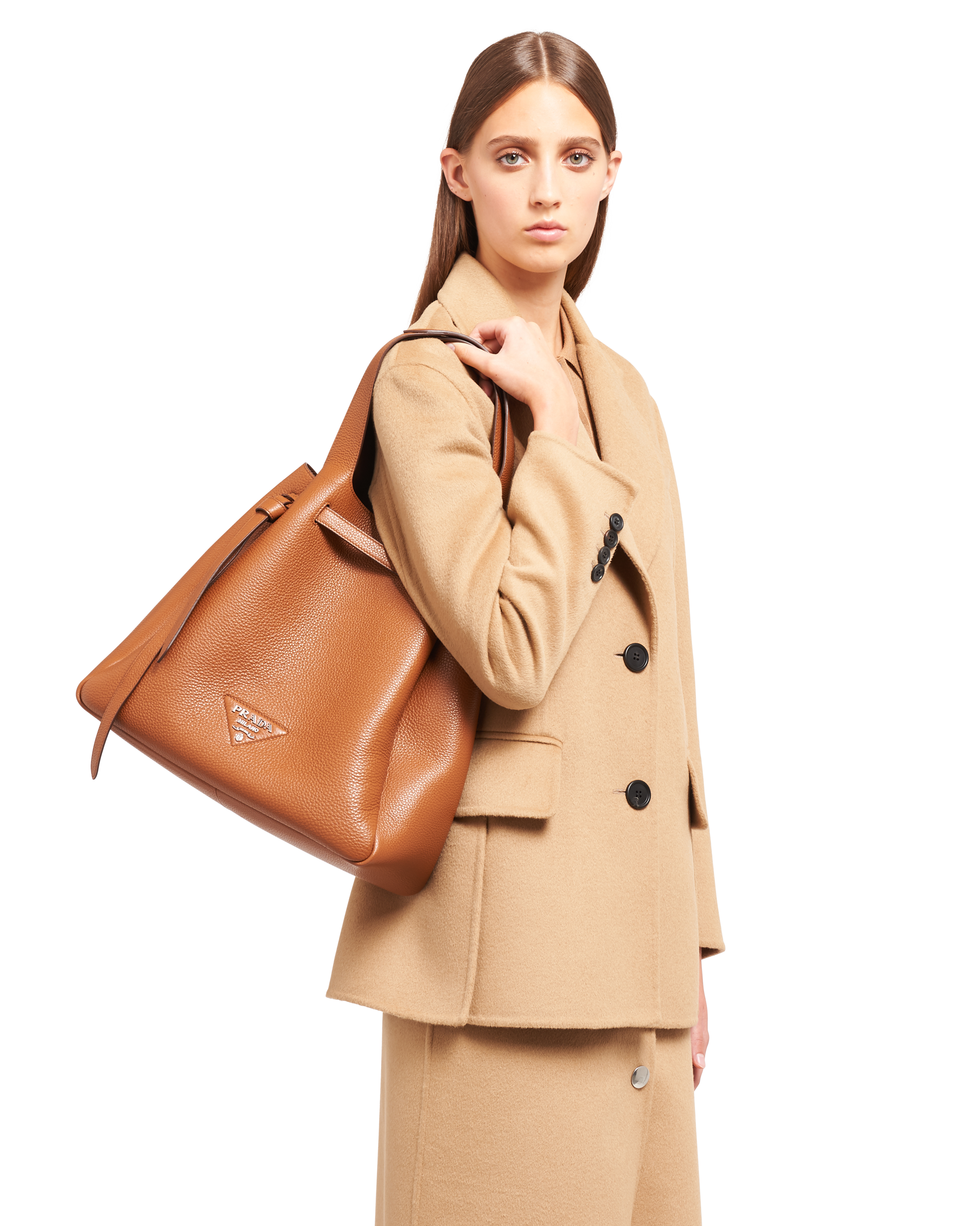 Prada cognac bag top