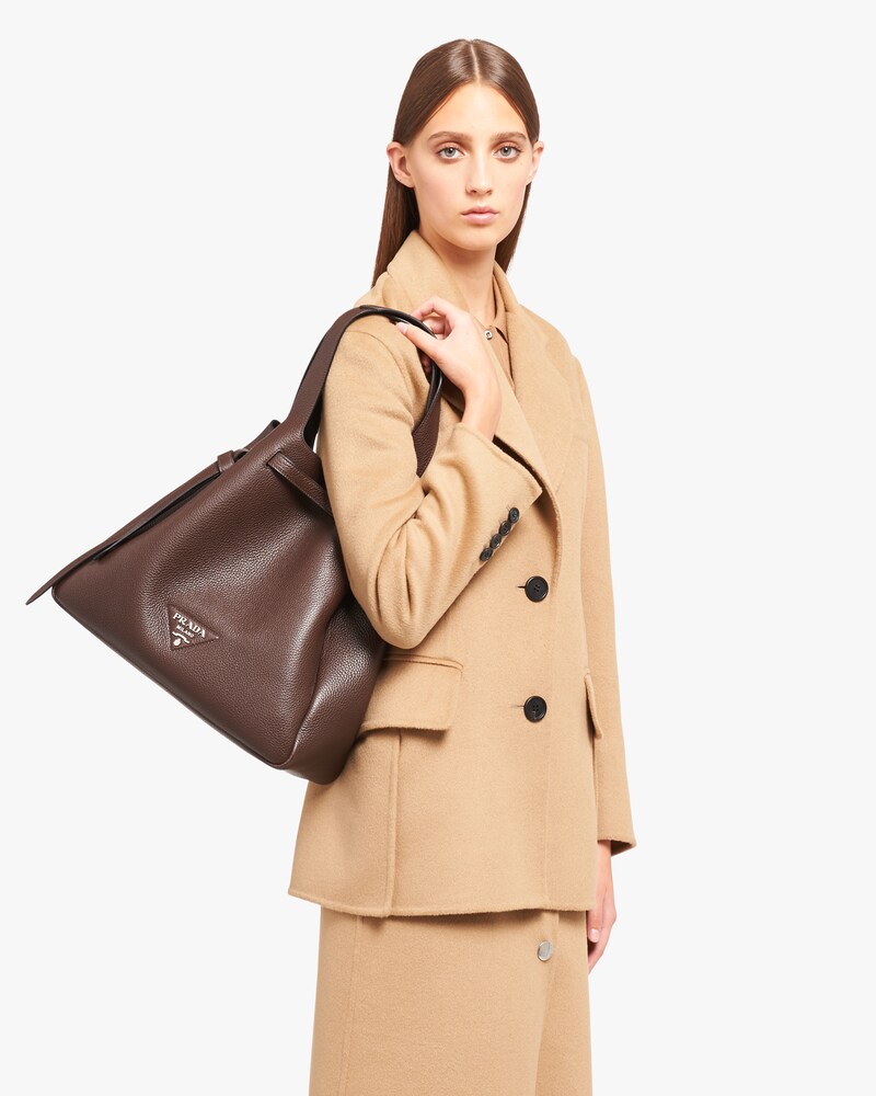 prada leather tote
