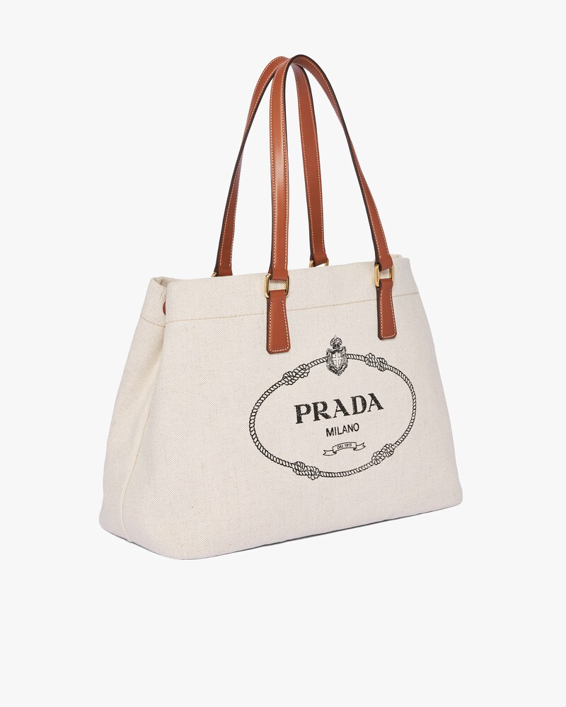 prada linen bag