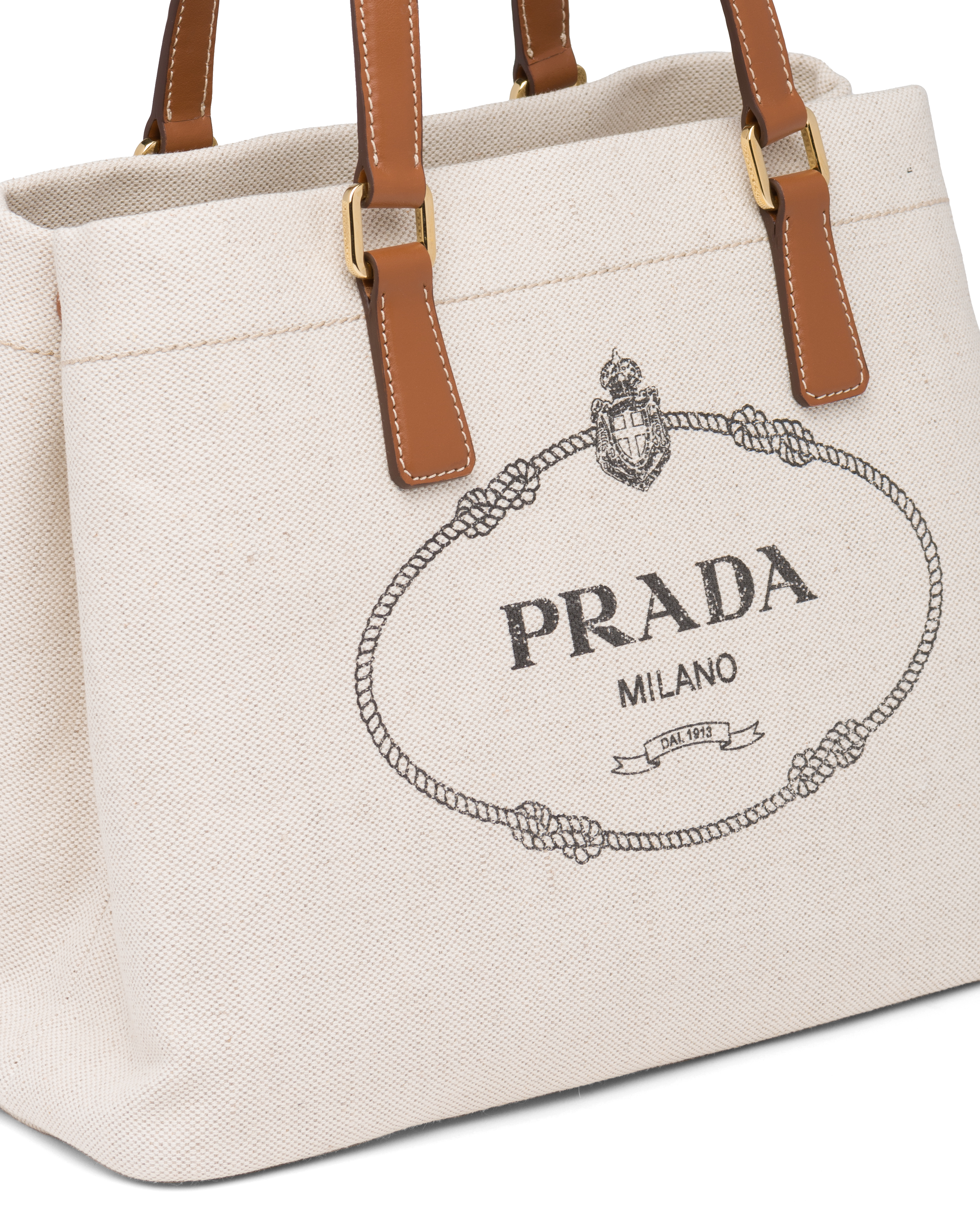 Prada shop canvas handbags