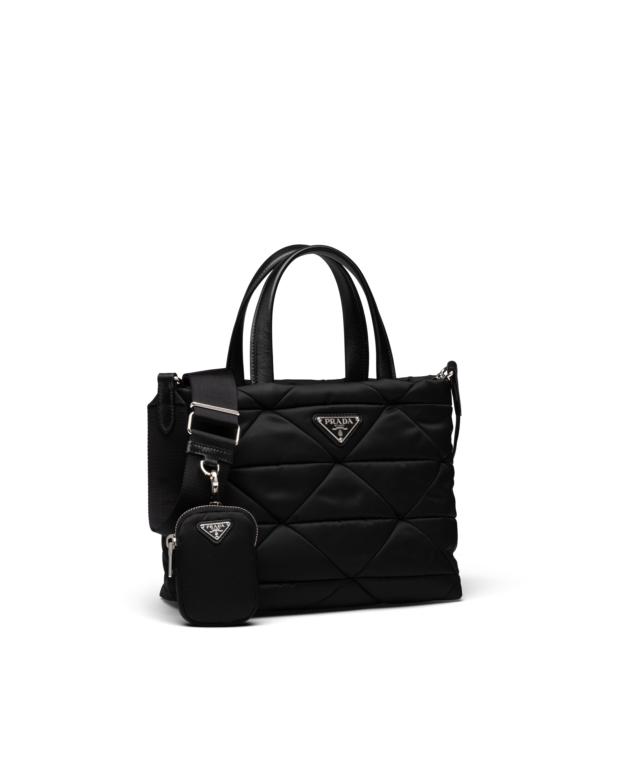 Padded nylon tote bag Prada