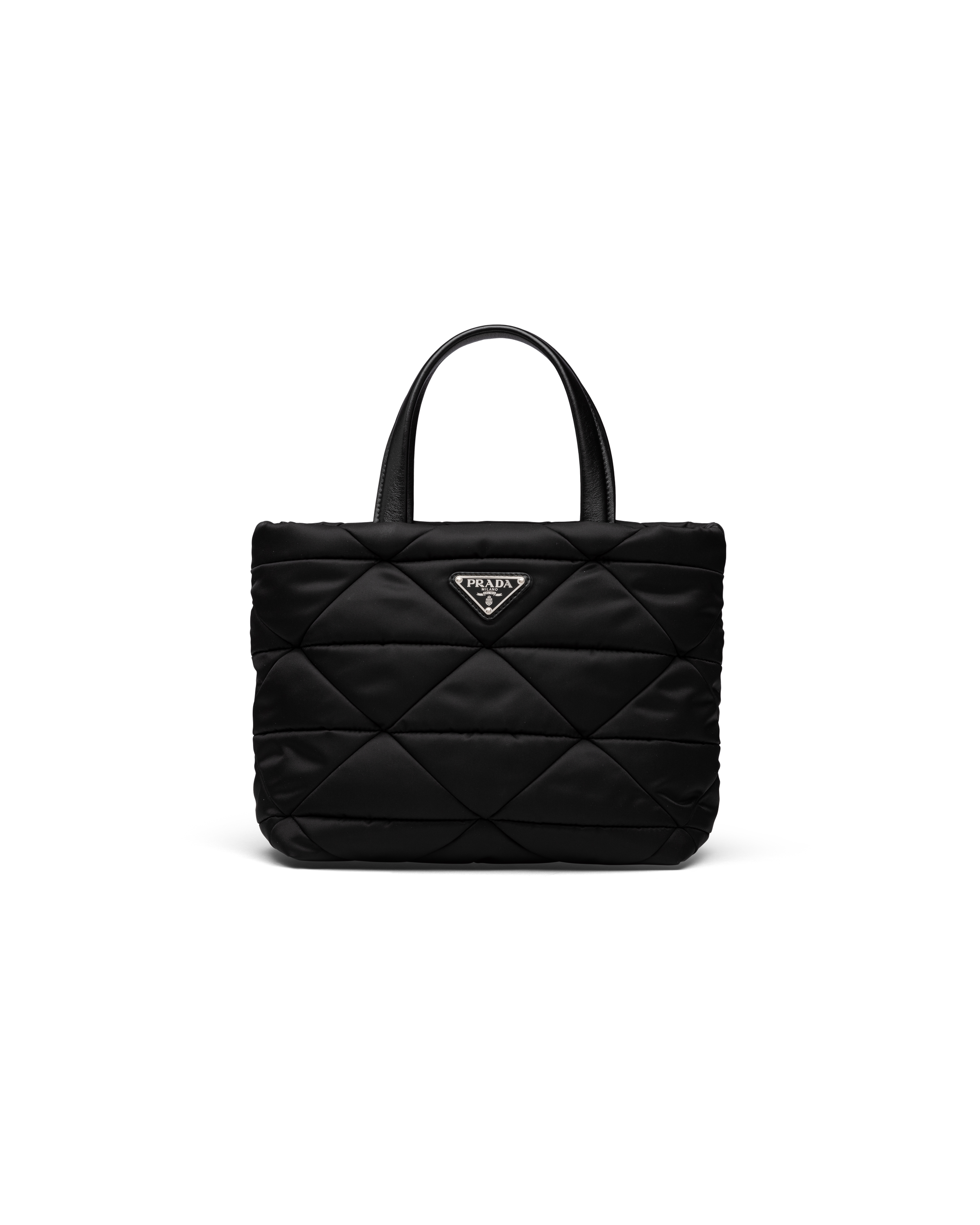 Black Re-Nylon padded tote bag | Prada