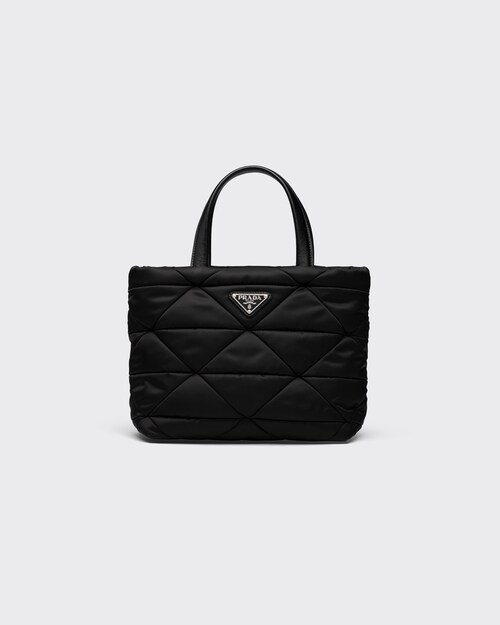 Prada حقيبة تسوق مبطنة من قماش نايون معاد تدويره 1