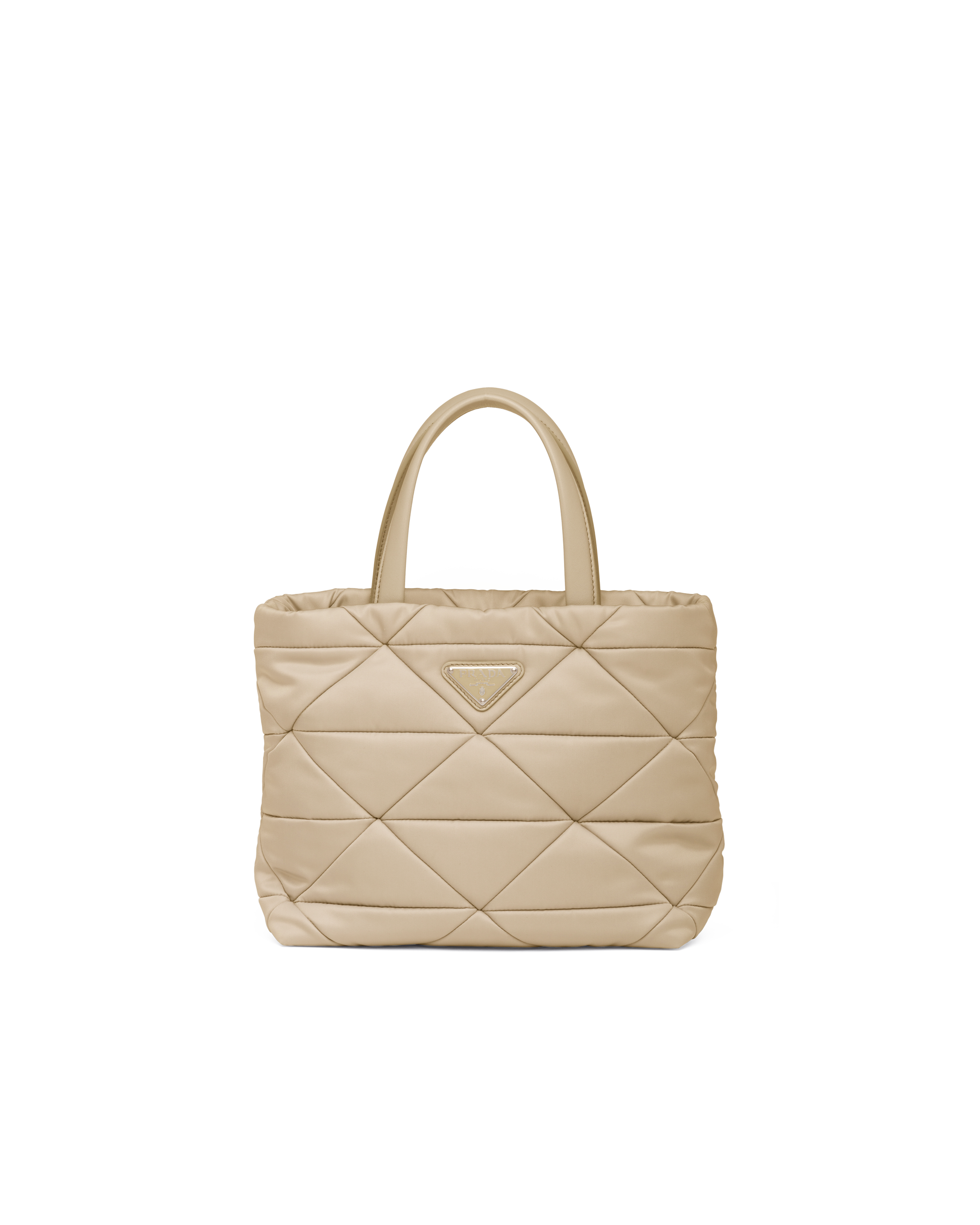 Desert Beige Re-nylon Padded Tote Bag