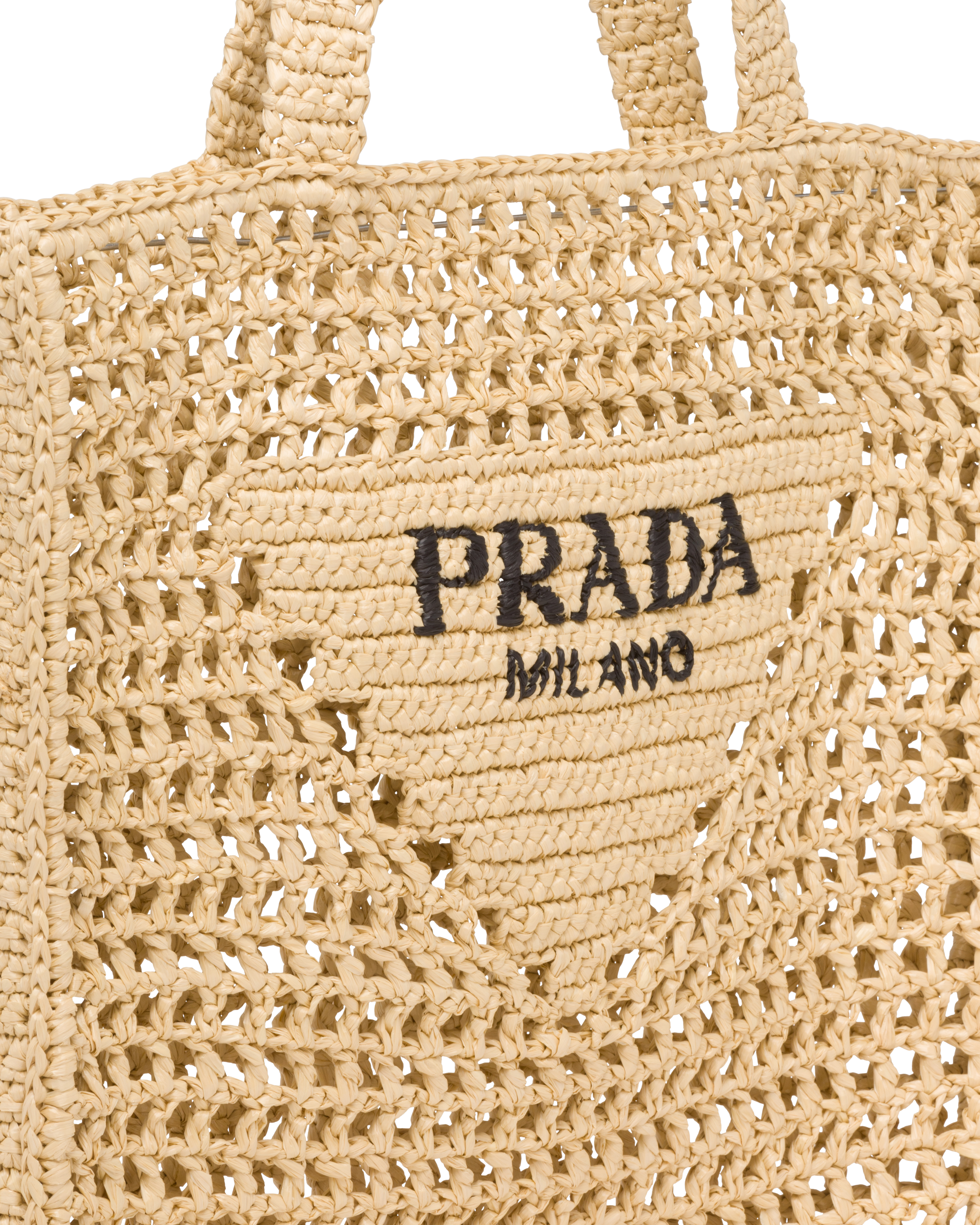 prada raffia clutch